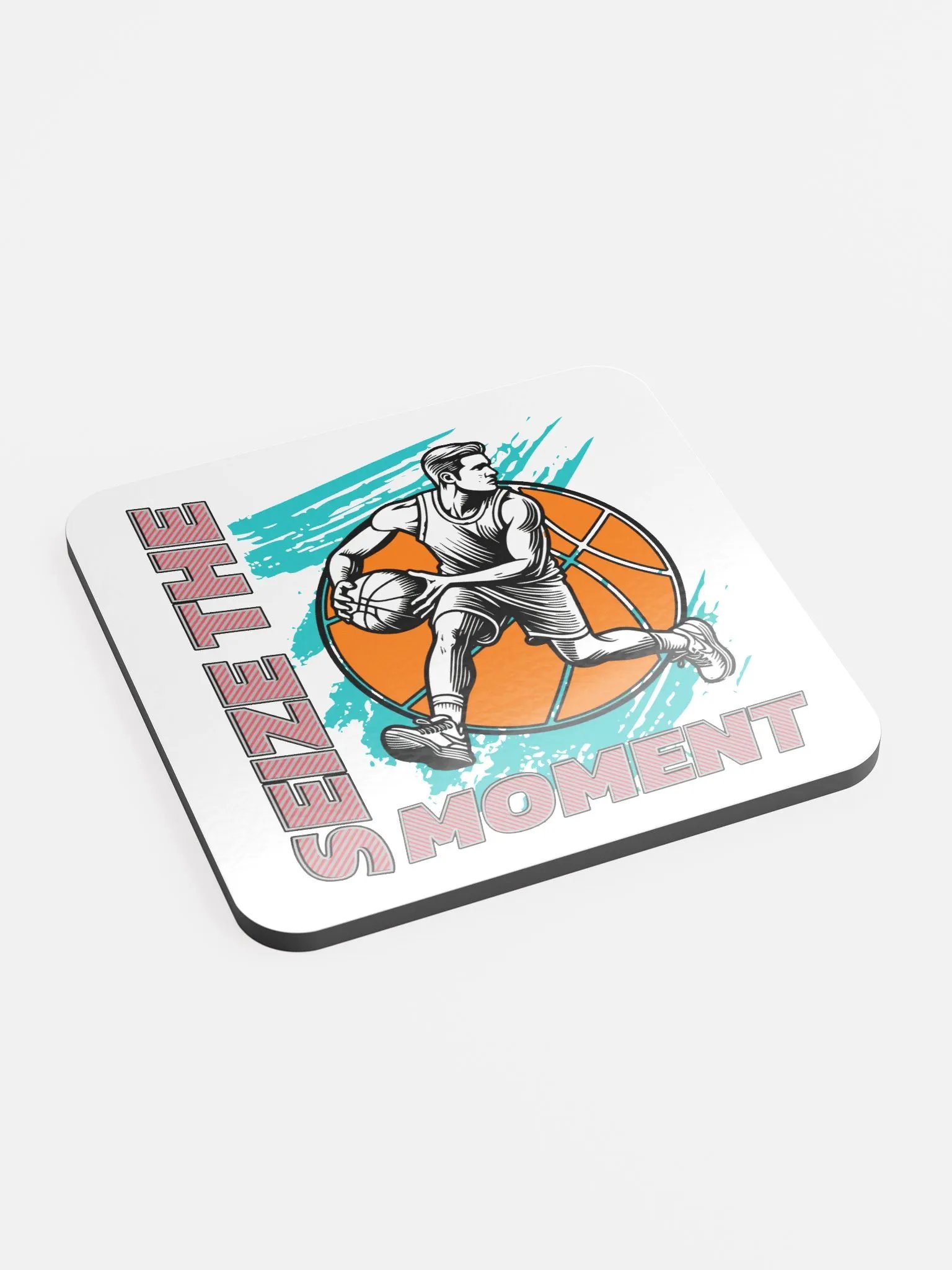 Seize the Moment Basketball Coaster Set product image (3)