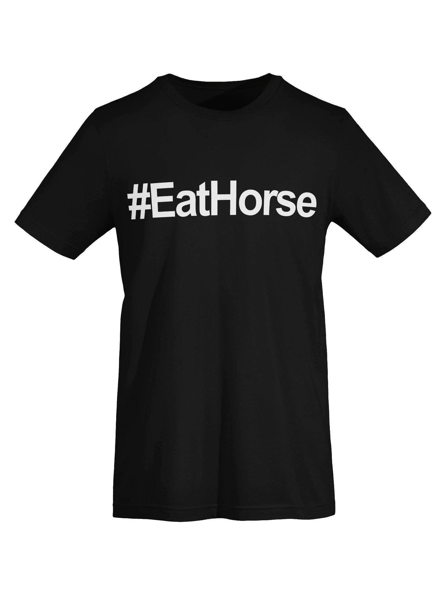 #EatHorse Unisex T-Shirt — White Print product image (5)