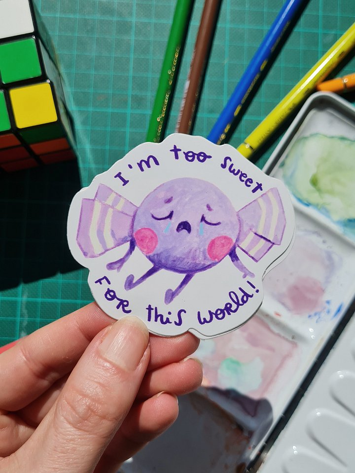 Too Sweet For This World Candy Vinyl Sticker product image (1)