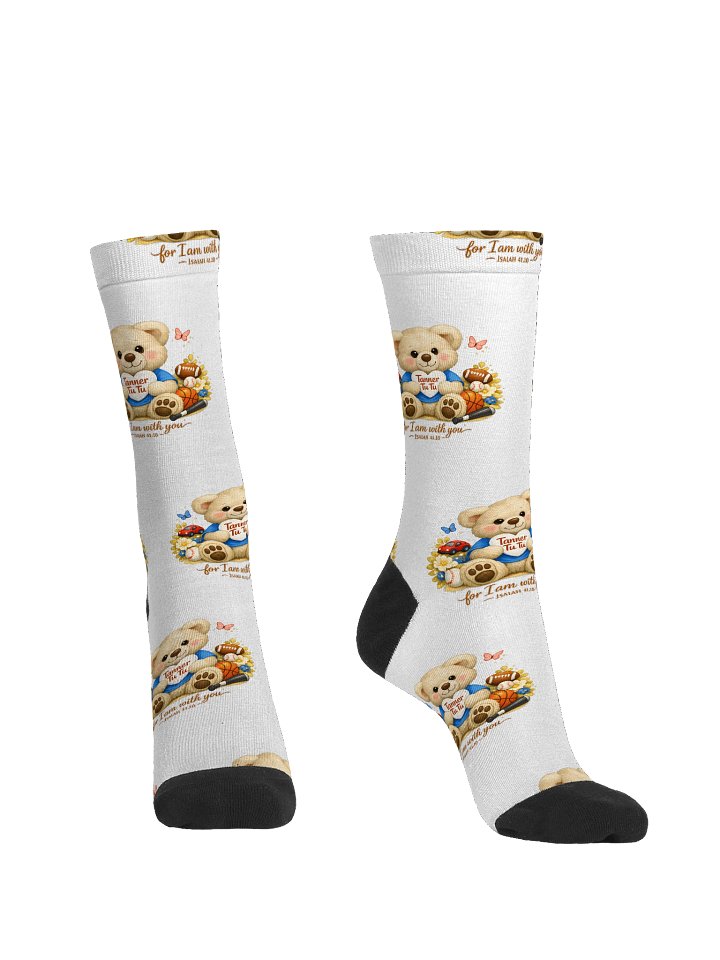 Isaiah 41 For I am with you crew socks product image (2)