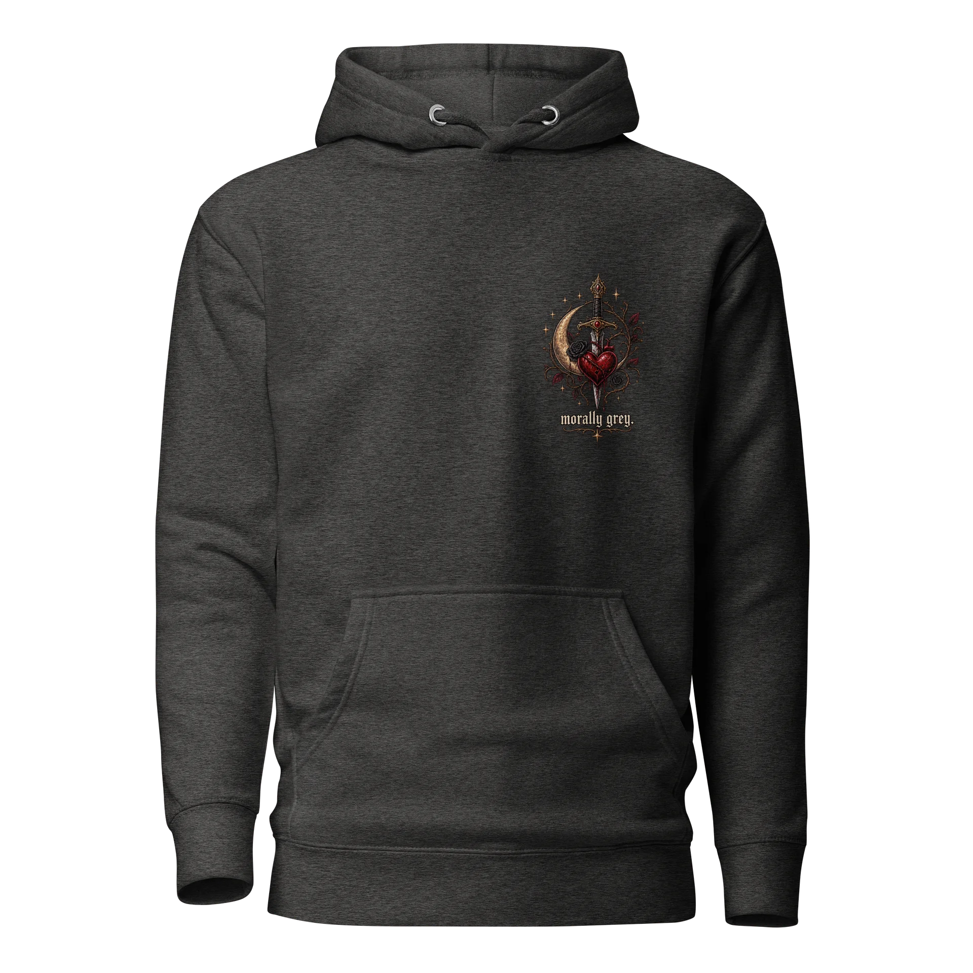 Morally Grey Gothic Heart Hoodie product image (1)