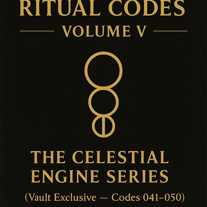 🔥Ritual Codes Volume V The Celestial Engine Series (Vault Exclusive Codes 041–050) product image (1)