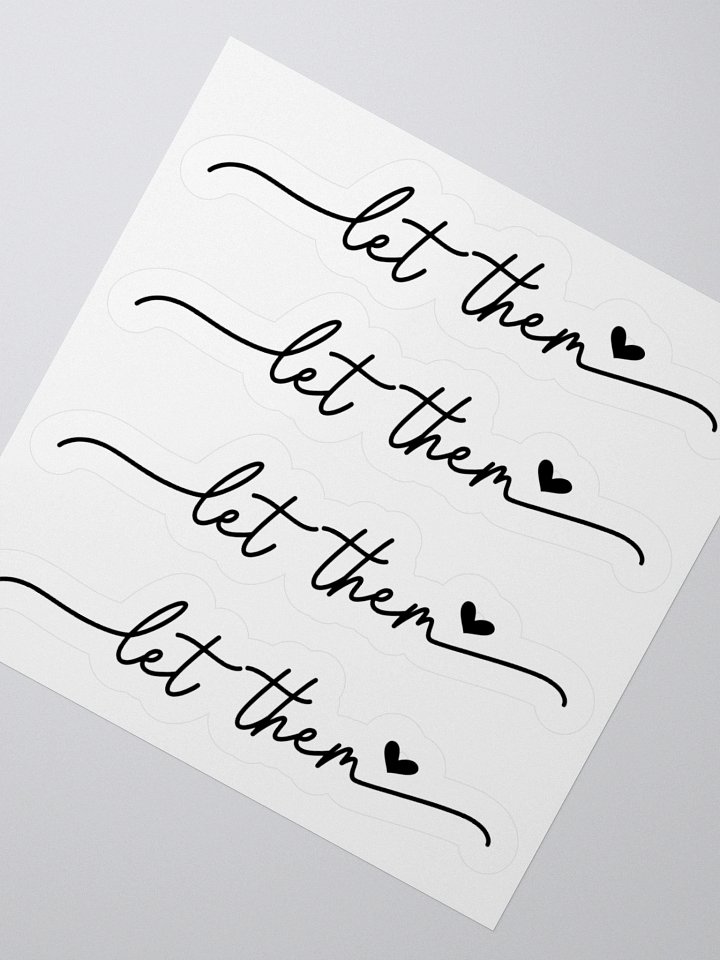 LET THEM Kiss-Cut Sticker product image (5)