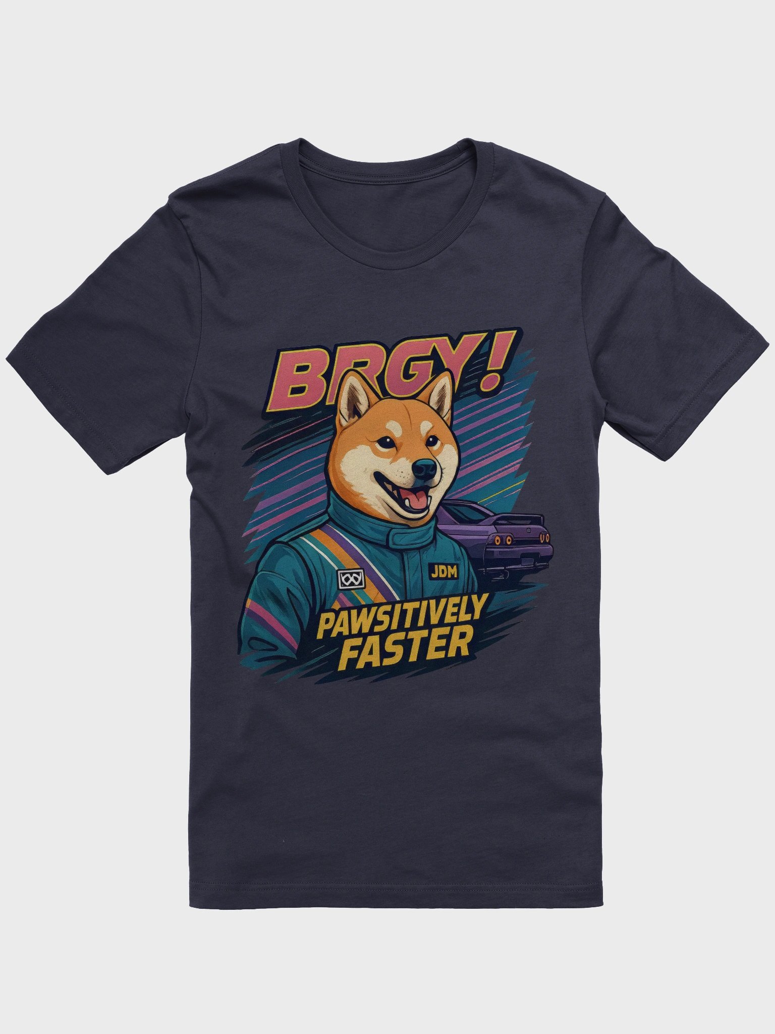 Pawsitively Faster Shiba Inu Racing T-Shirt product image (6)