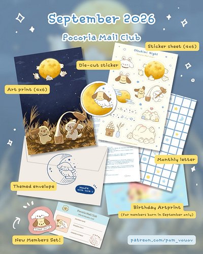 Here is a preview of this month rewards!✨

I send monthly doses of cuteness straight to your mailbox worldwide📬
Through the e...