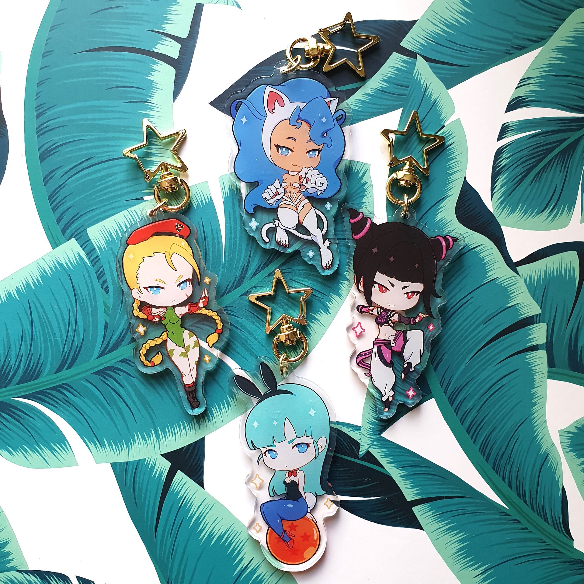 Blue Cat Acrylic Charm product image (2)