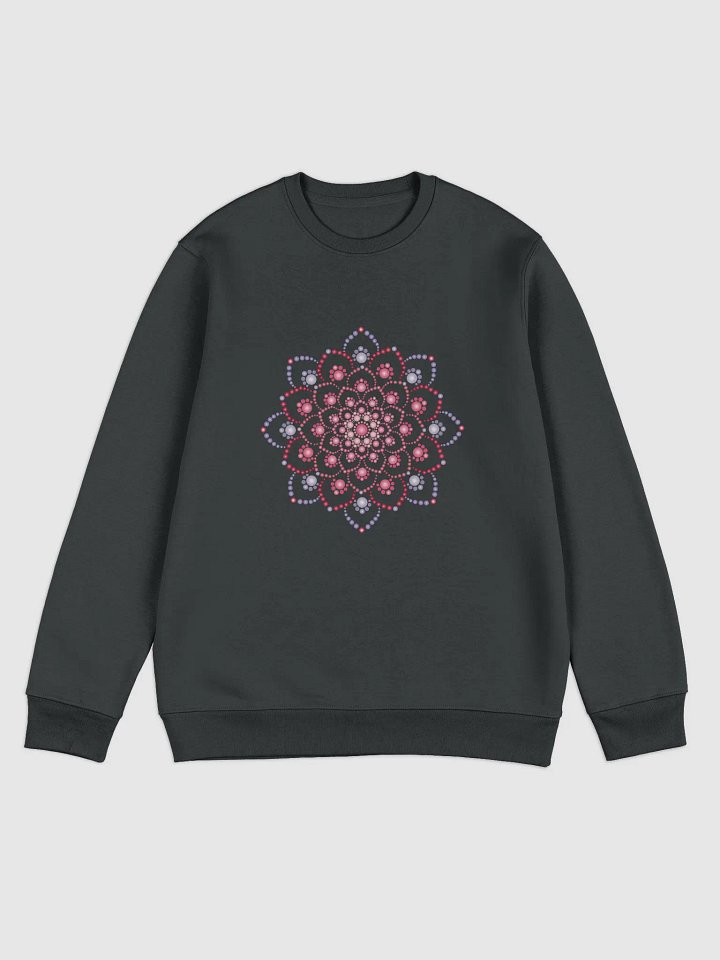 Purple and Pink Dot Mandala Unisex Eco Sweatshirt product image (1)