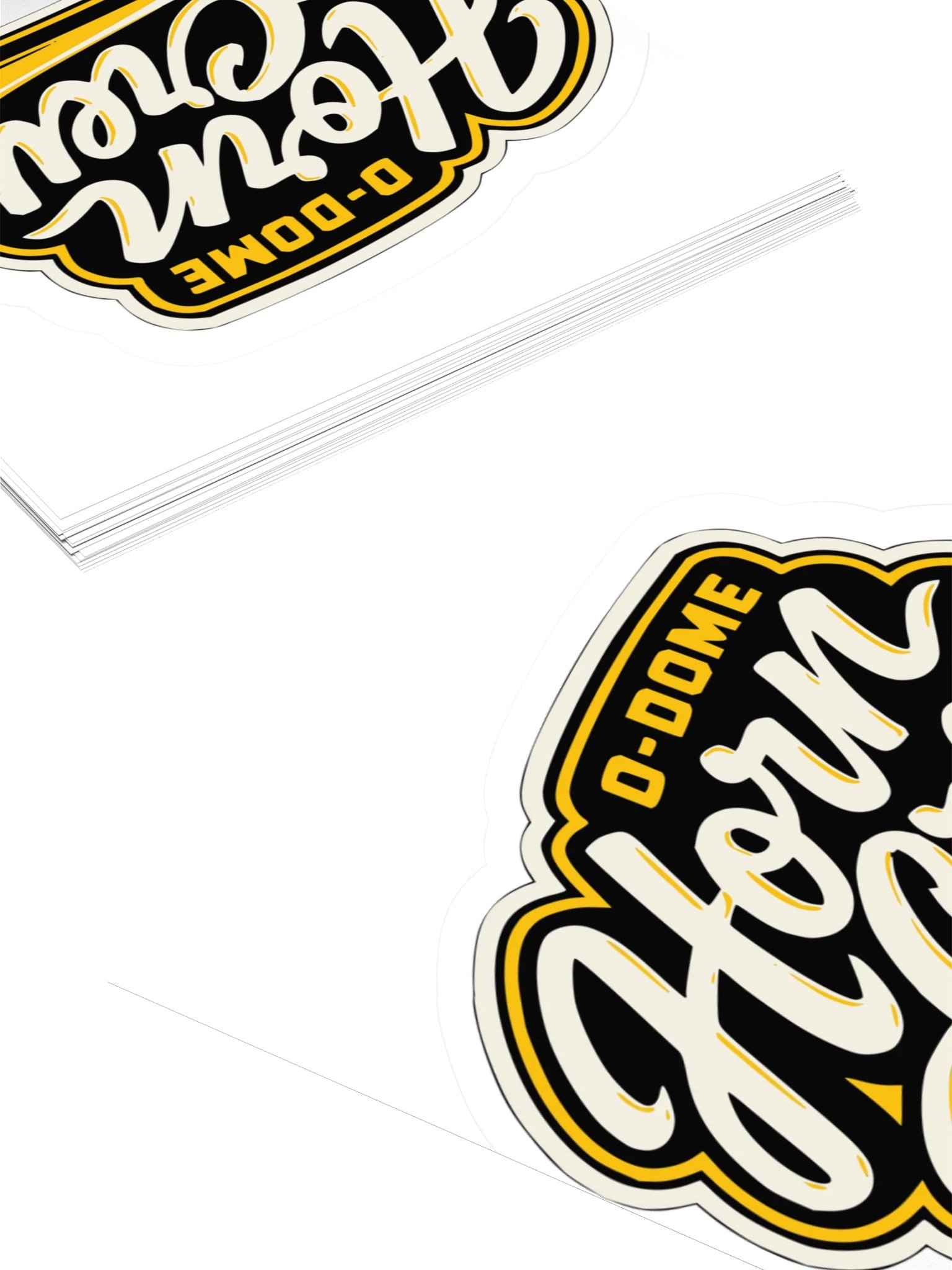 Horn Crew Script — Kiss-Cut Sticker product image (4)
