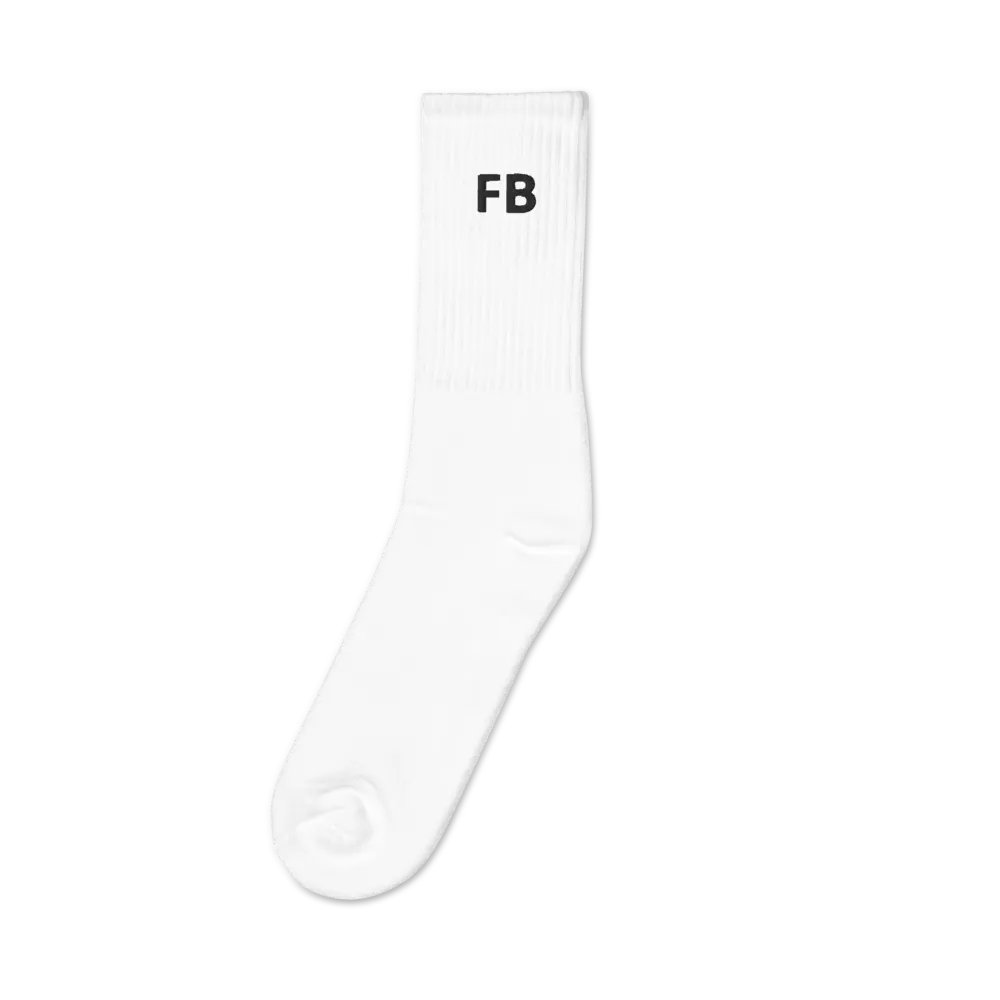 Comfort Embroidered Crew Socks product image (1)