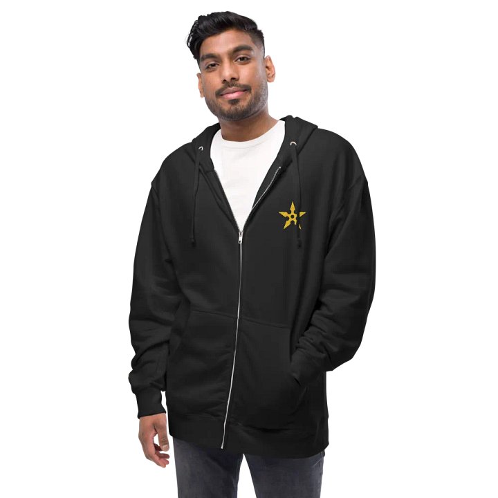 Golden Shuriken Zip-Up Hoodie product image (1)