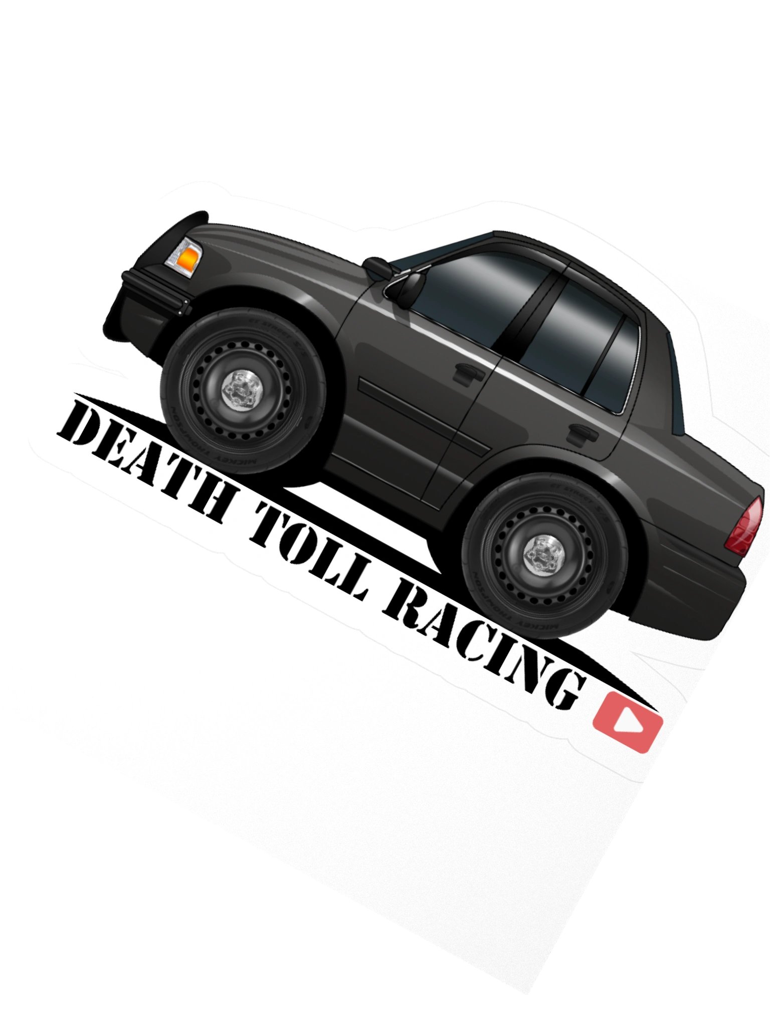 Twin Turbo Crown Vic P71 Kiss Cut Stickers product image (5)
