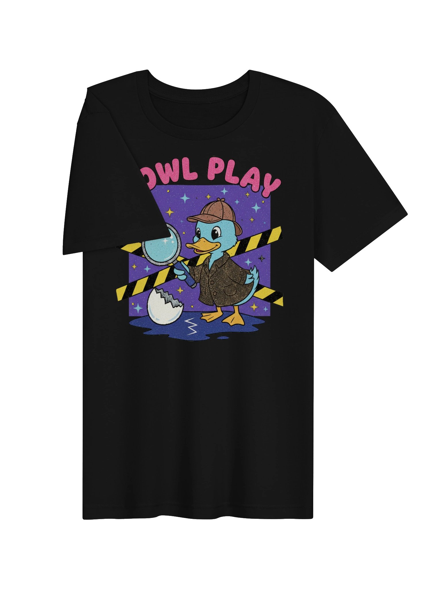 Fowl Play Detective Duck Halloween Tee product image (3)