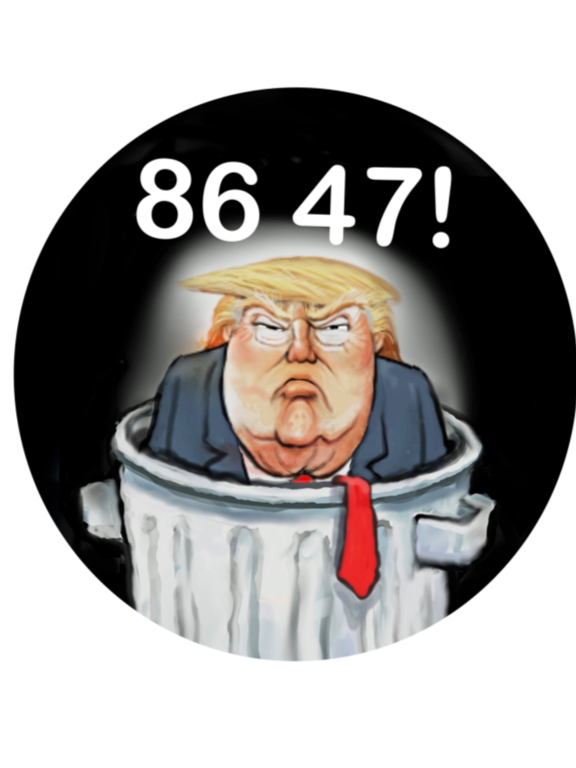 “86 47” Dump Trump five Pin Button Set product image (2)