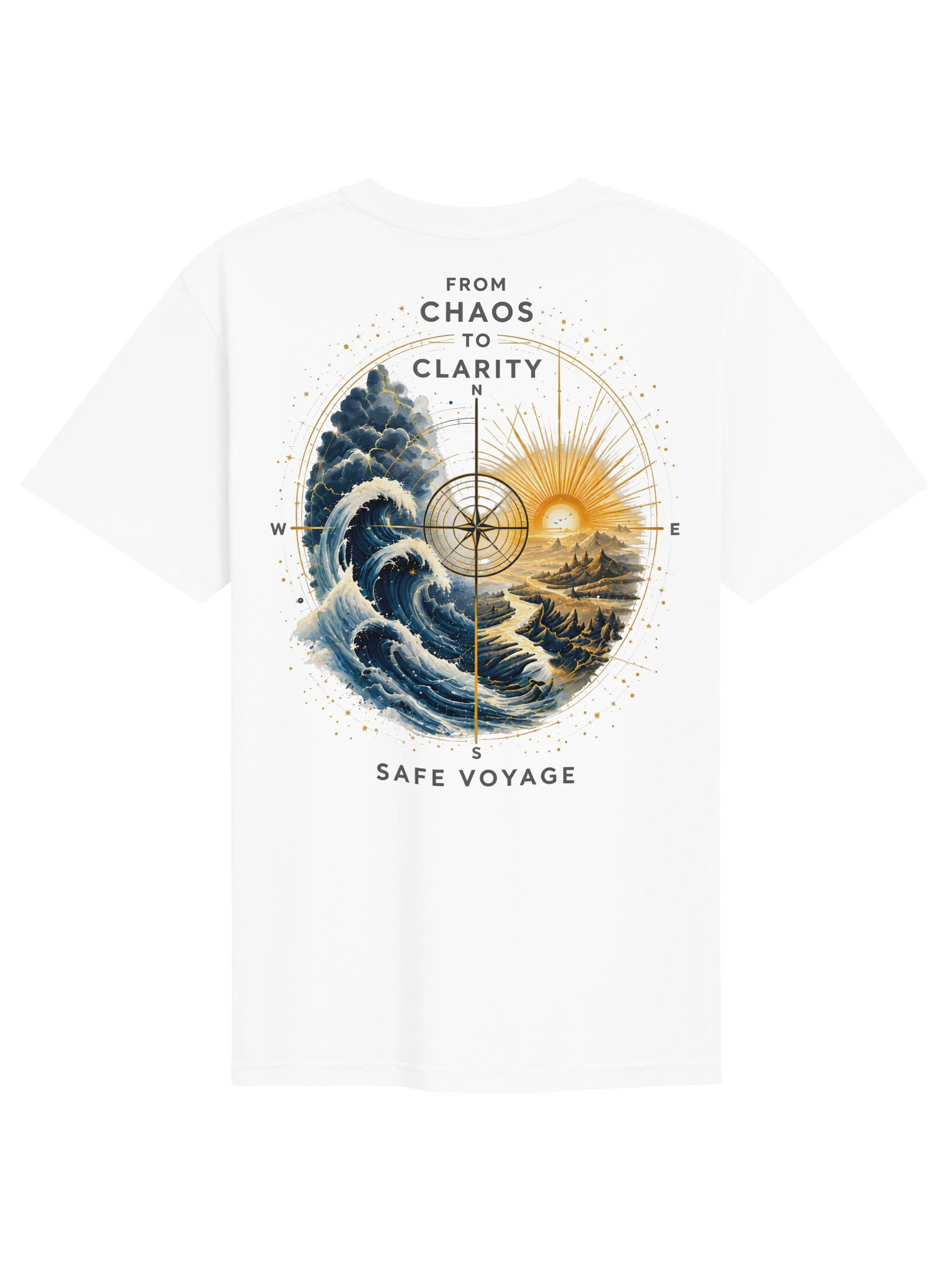 Basic T-shirt, crew neck, back side artwork product image (4)