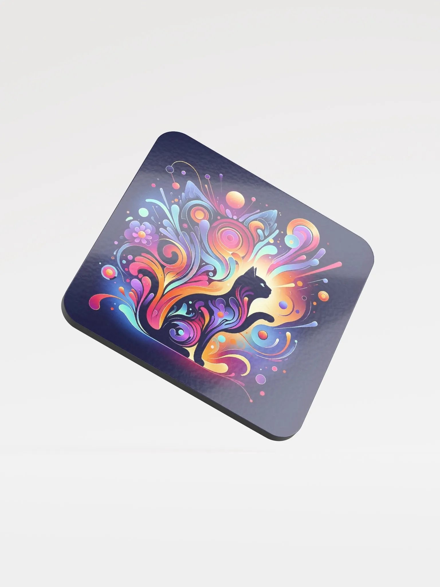 Glossed Cork Coaster product image (1)
