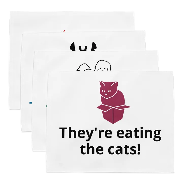 They're eating the cats! Placemats product image (1)