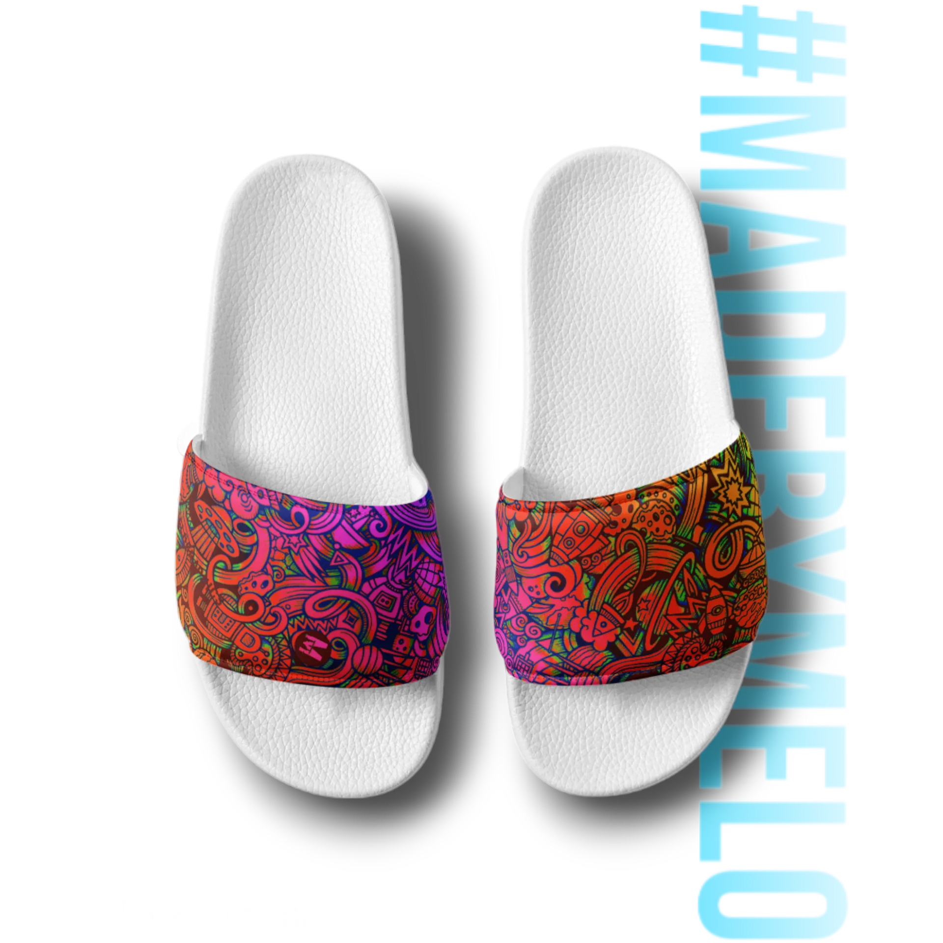 Rainbow Space Scribble - Women's Slides | #MADEBYMELO product image (3)