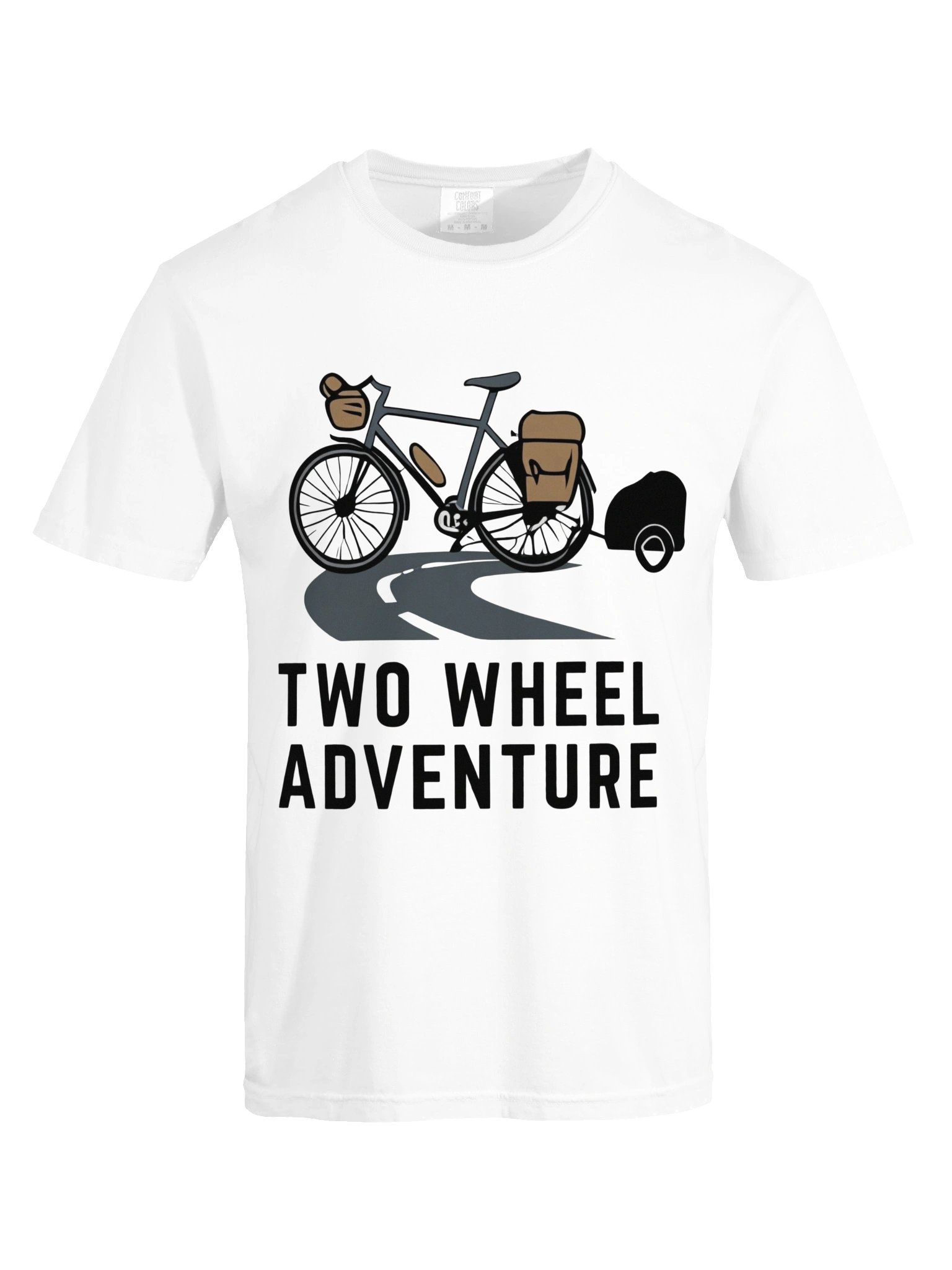 Two Wheel Adventure T-Shirt – Bicycle Touring Graphic Tee product image (3)