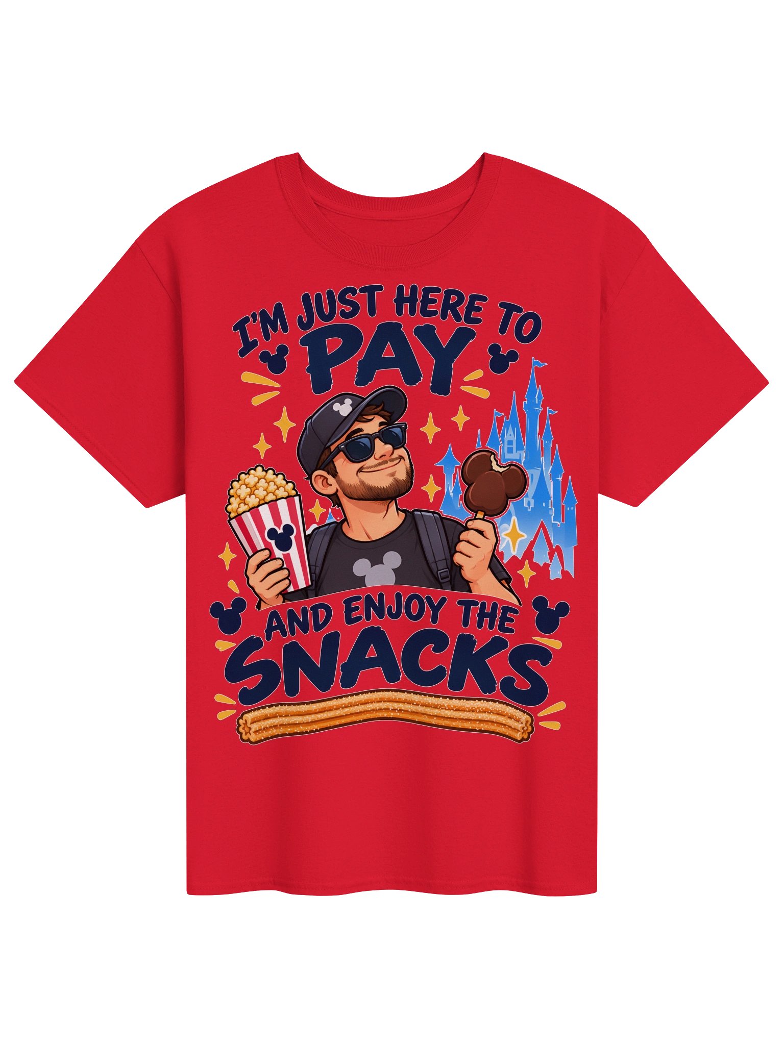 I'm Just Here to Pay and Enjoy the Snacks T-Shirt product image (21)