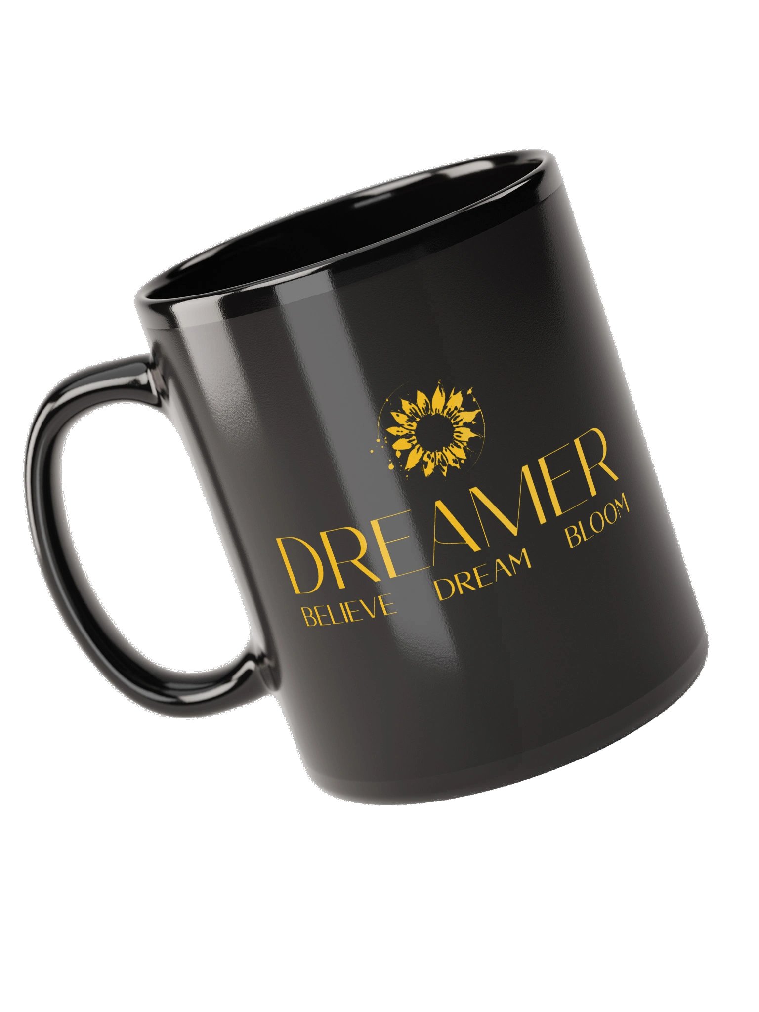 The Dreamer / Black Glossy Ceramic Mug product image (5)