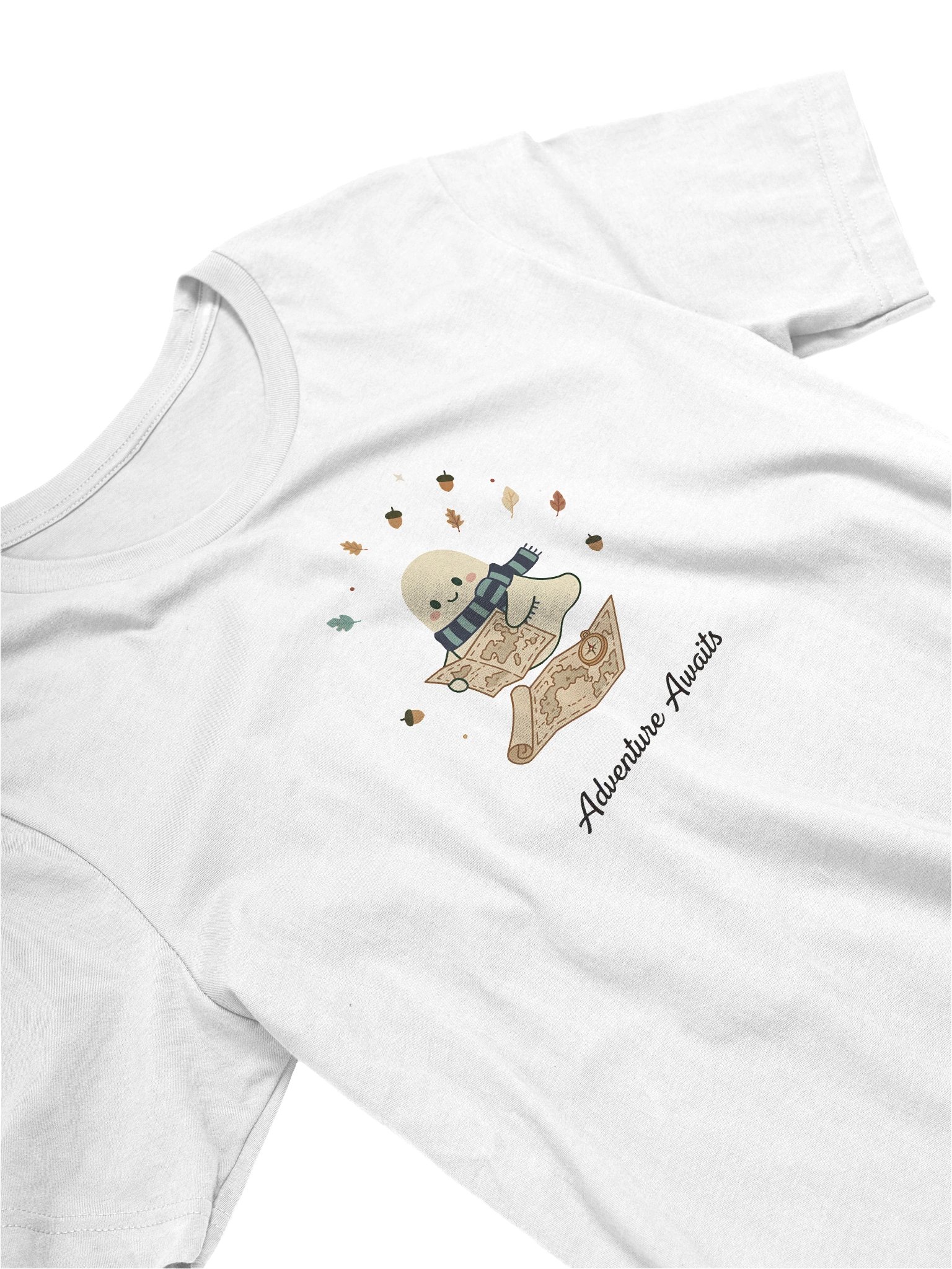 Ghost Explorer T-shirt – Gentle Spirit with Map & Compass product image (20)