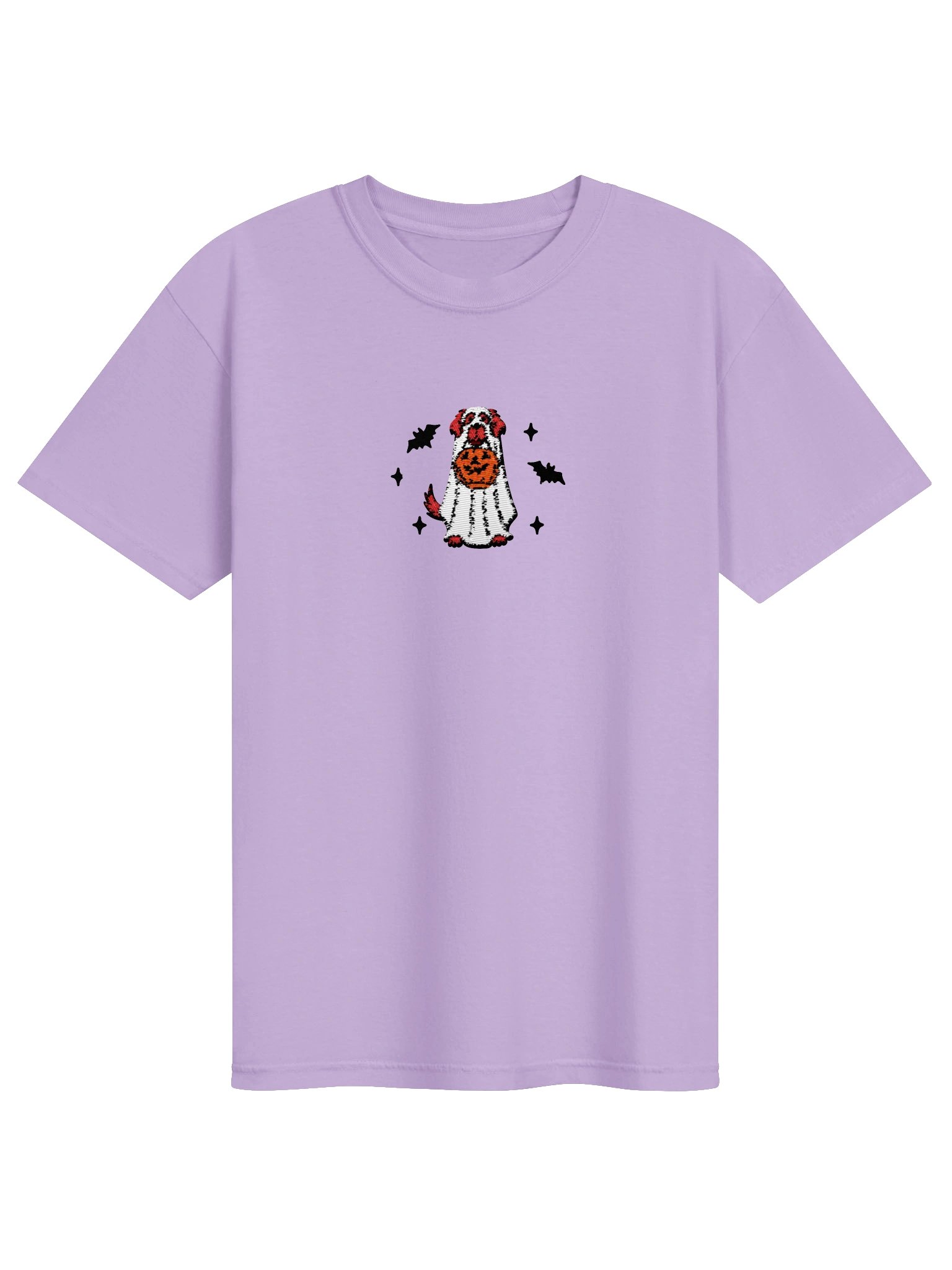Halloween Golden Retriever(Red) Embroidered T-Shirt product image (4)