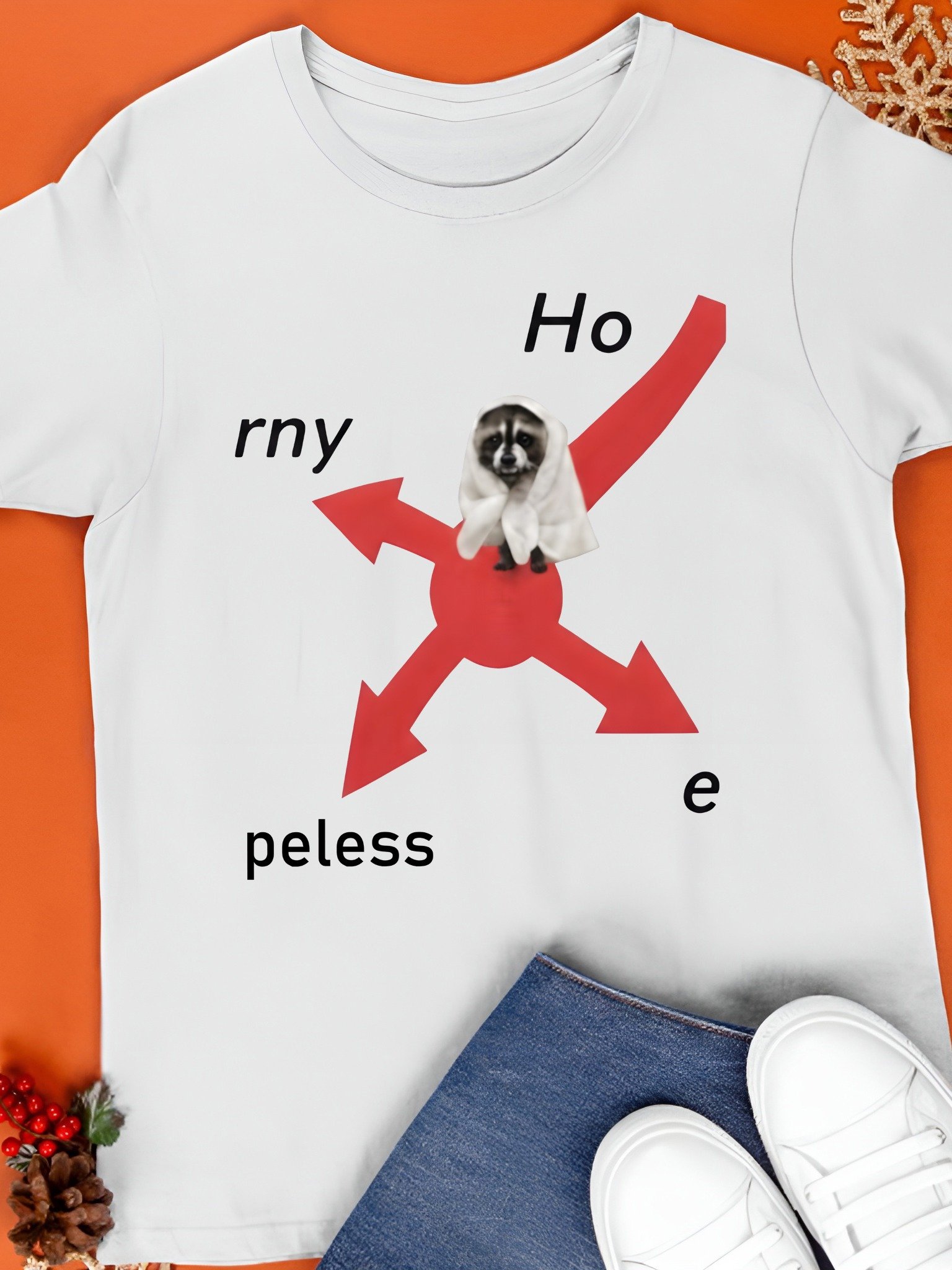 Raccoon Ho Rny E Peless Shirt product image (1)