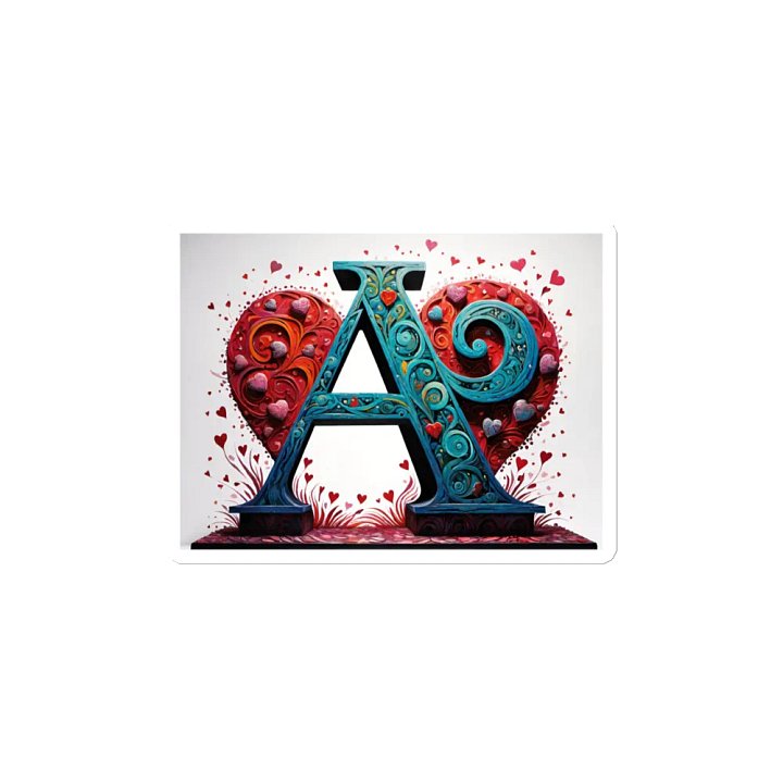 Valentine’s Monogram Letter A(3) Magnet product image (2)