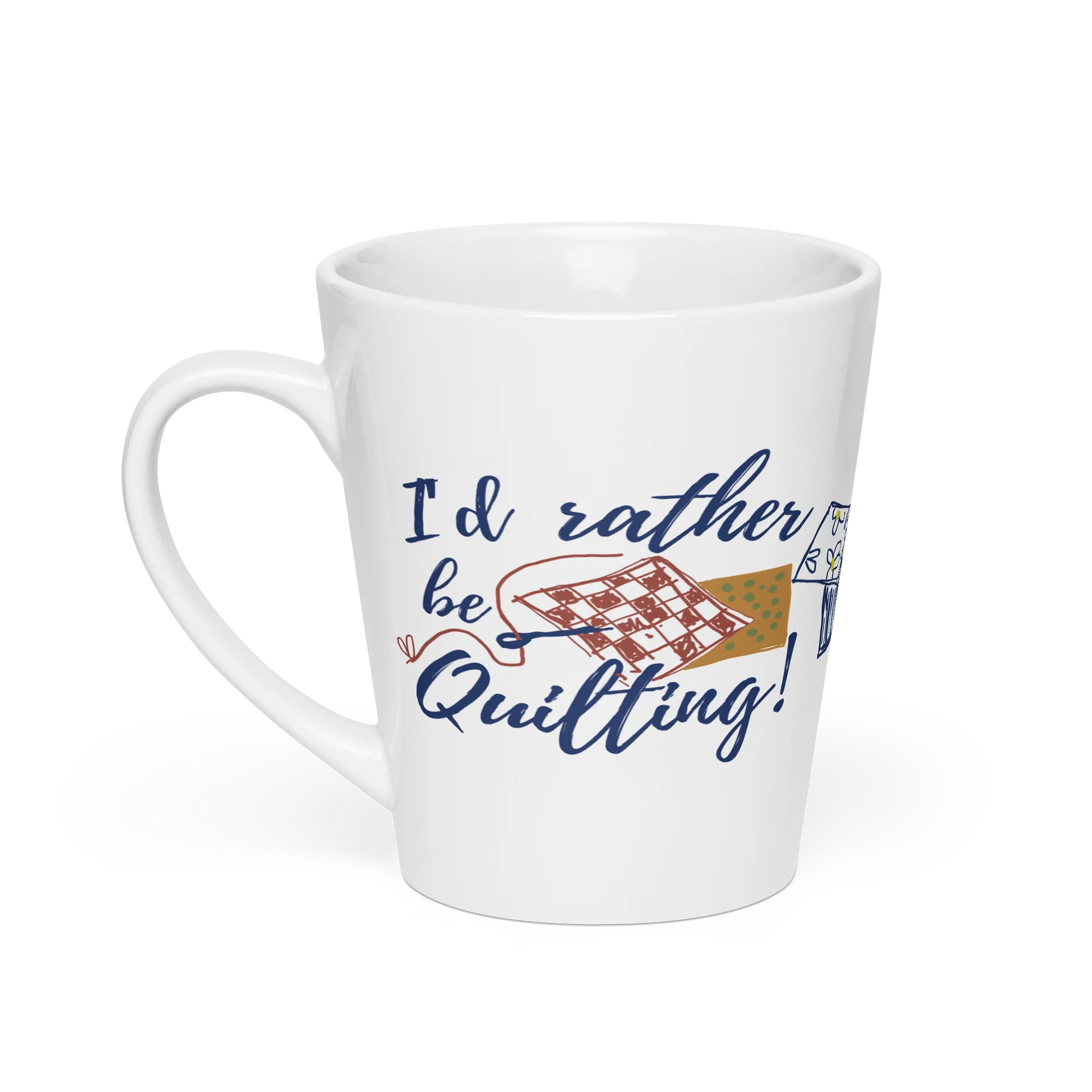I'd Rather Be Quilting! Latte Mug product image (2)