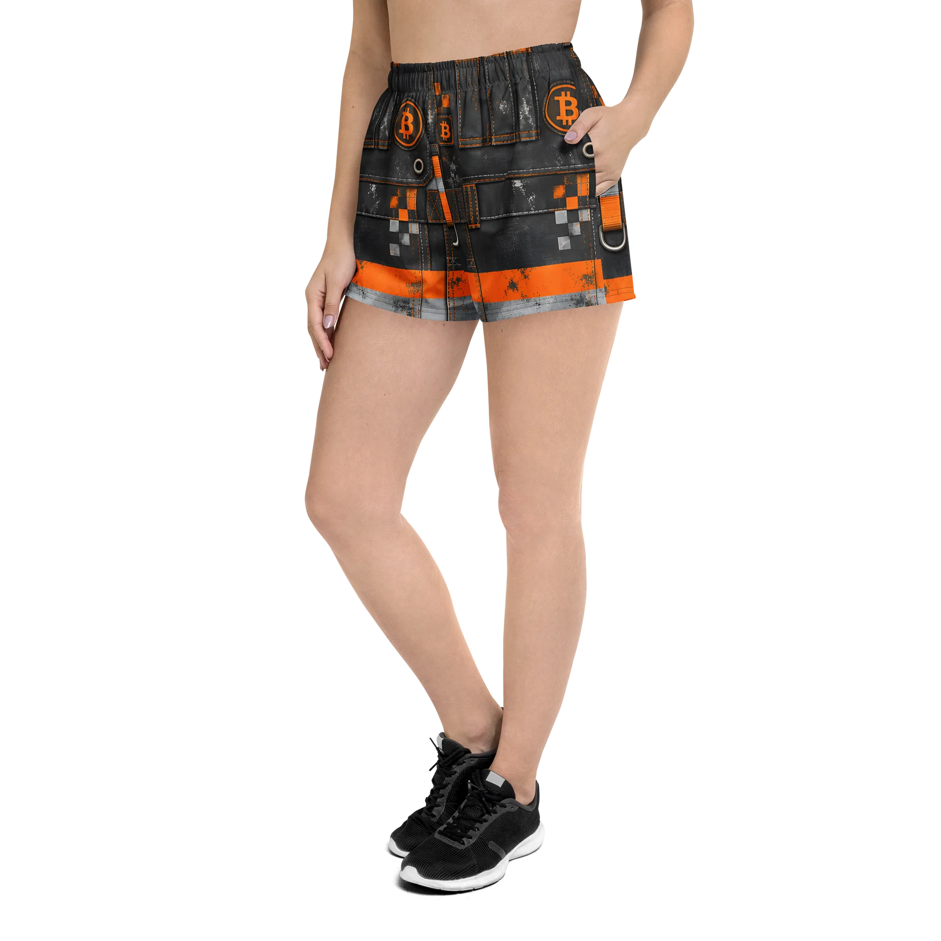 Hash Miner — Industrial Bitcoin Athletic Shorts product image (2)
