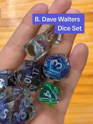 B. Dave Walters Dice set #bdavewalters #customdice #dicemaker #dndtok #ttrpg 
