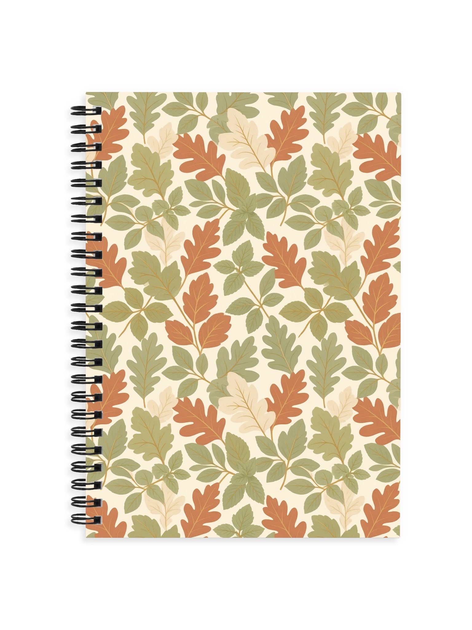 Autumn Leaf Pattern Spiral Notebook product image (1)