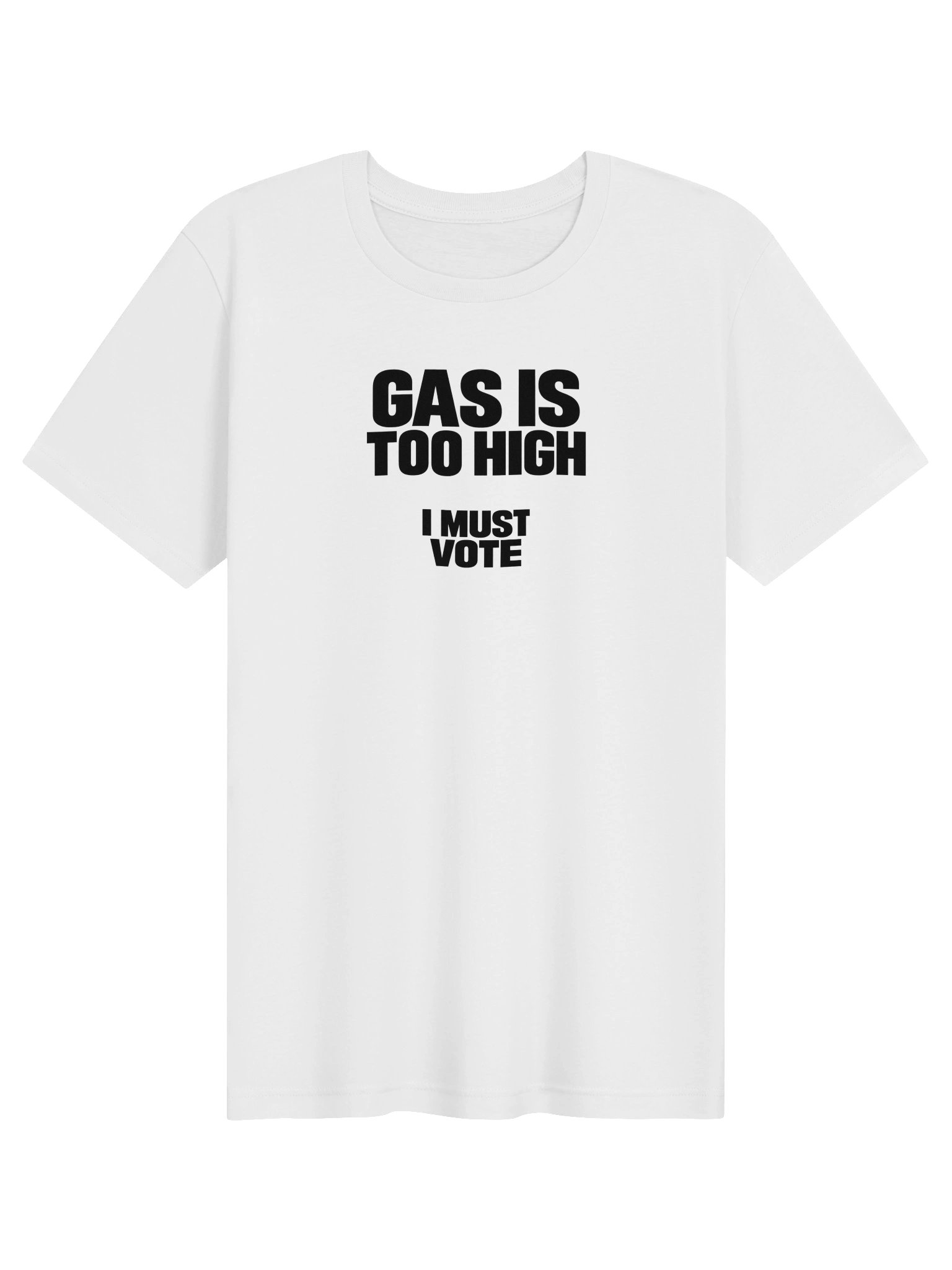 Gas Is Too High Tee - White product image (1)