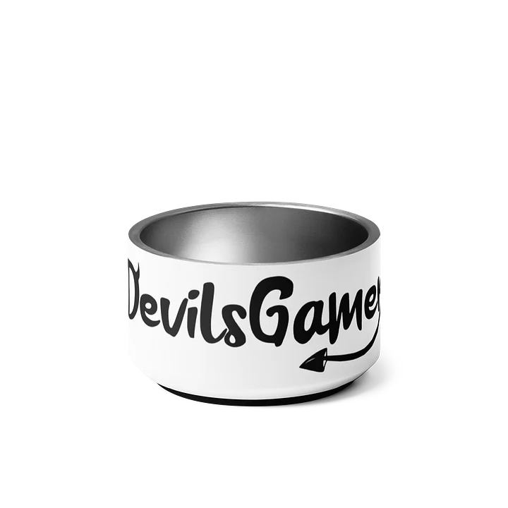 Minimal Black Pet Bowl by devilsgirlttv product image (1)