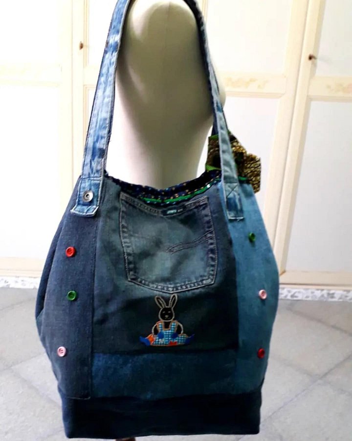 Borsa secchiello in Jeans. Totem product image (2)