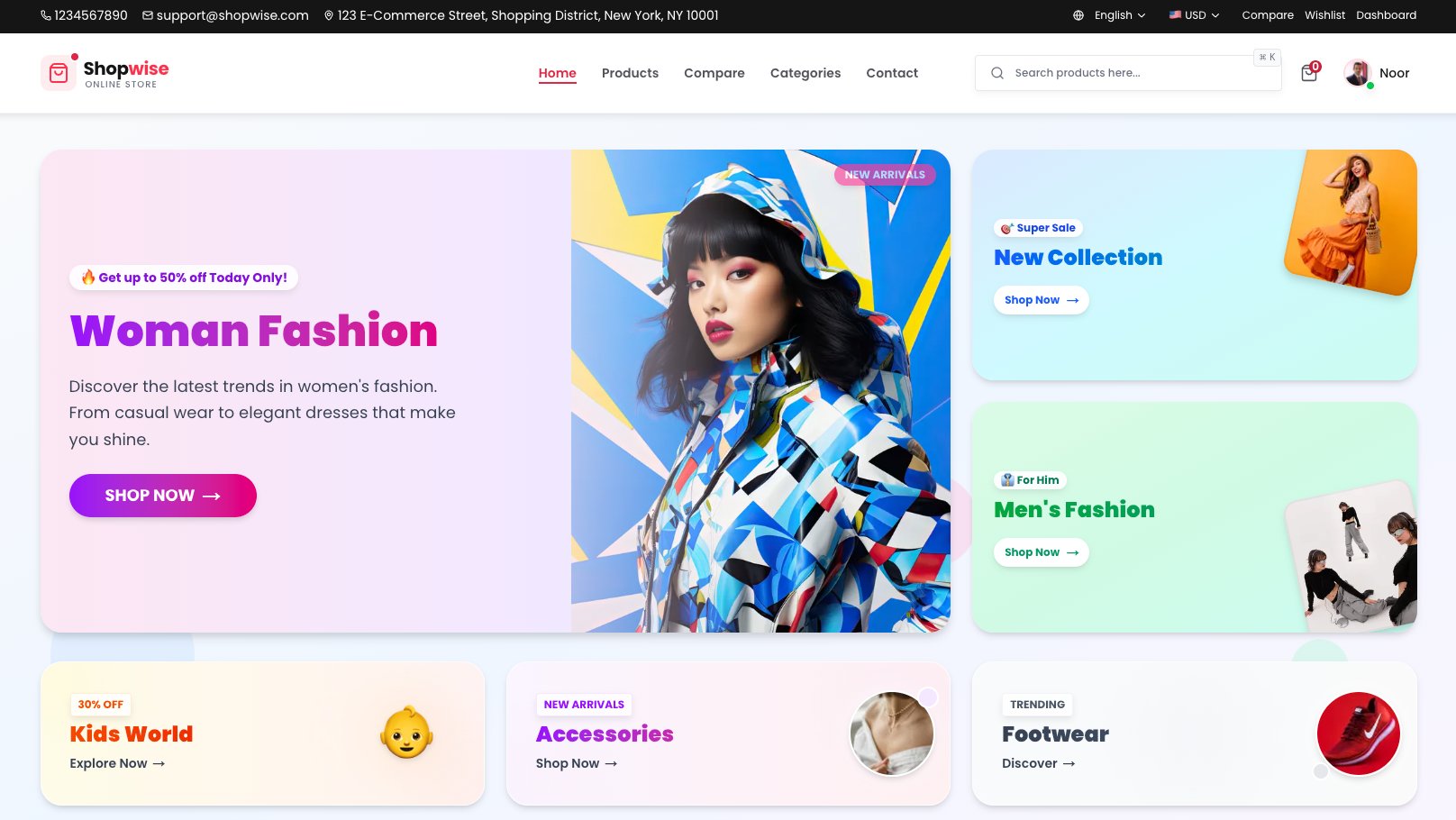Shopwise - The Ultimate Next.js 16 E-Commerce Solution product image (2)