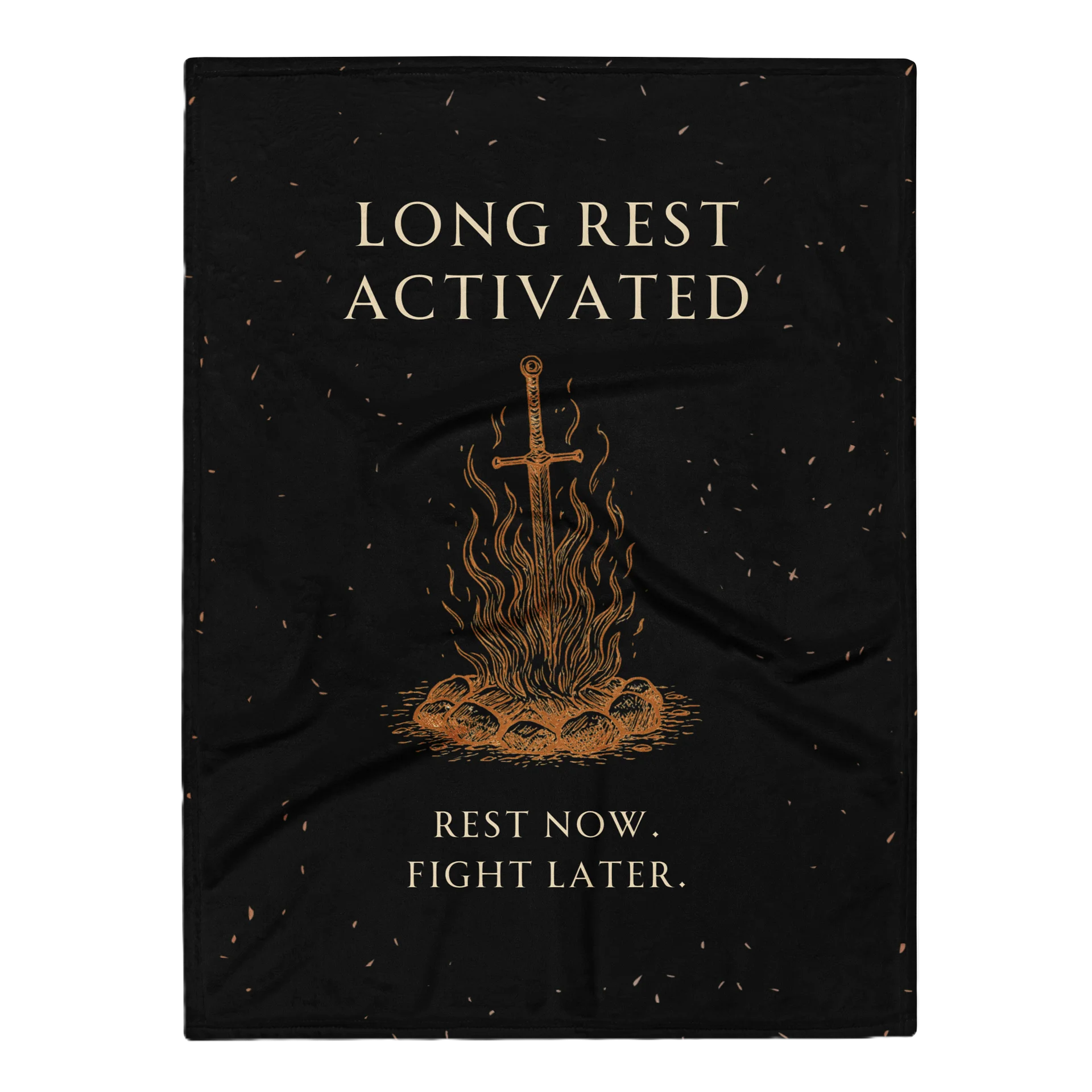 Long Rest Activated Blanket | Gamer Recovery & Spoonie Throw Blanket product image (1)