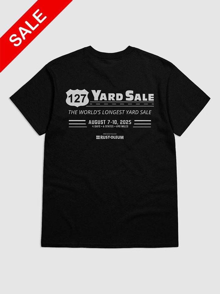 127 Yard Sale (2025) Vintage - Port & Company T-Shirt - Black product image (2)