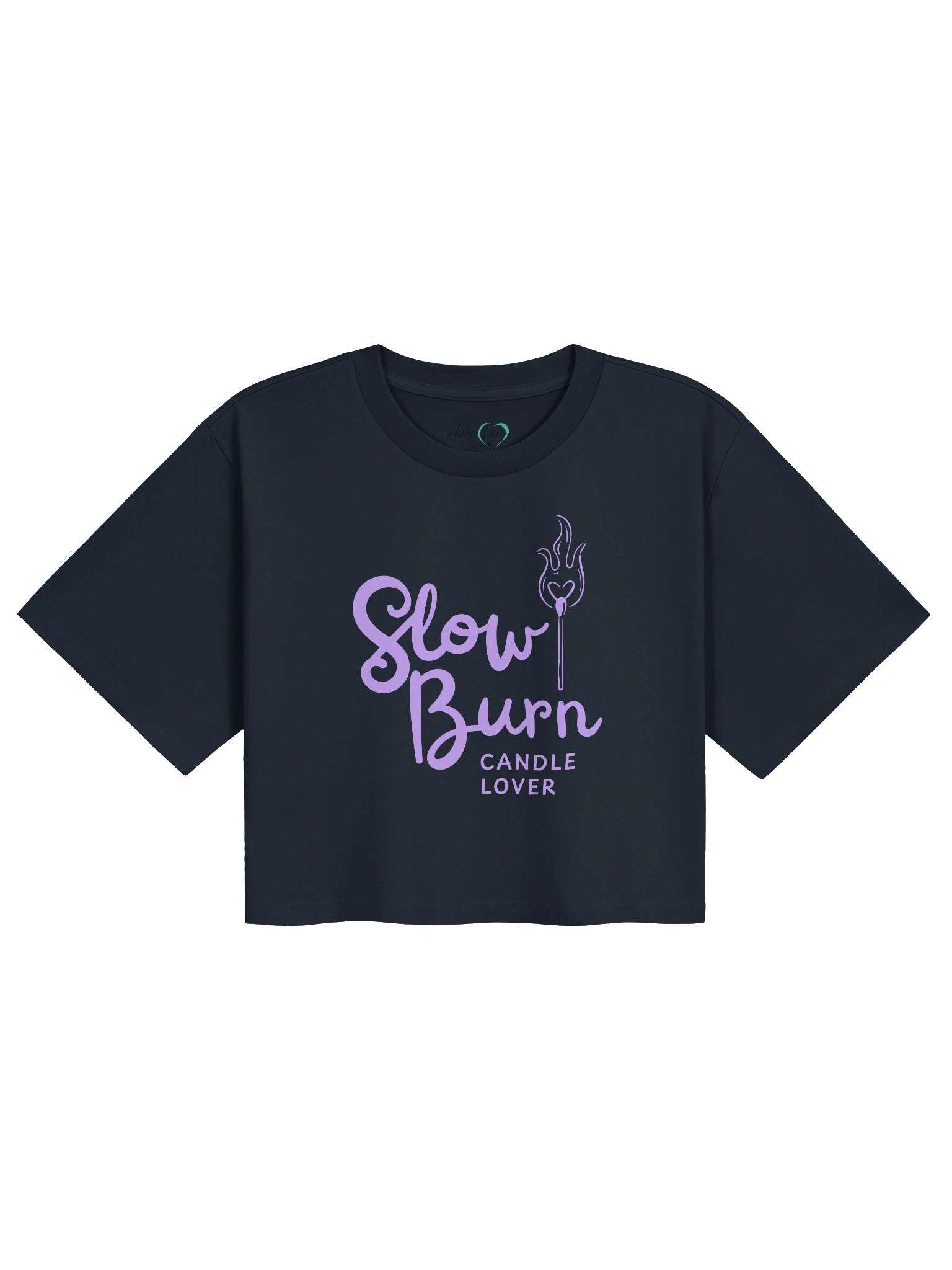 Slow Burn Candle Lover | Purple Flame Crop product image (1)