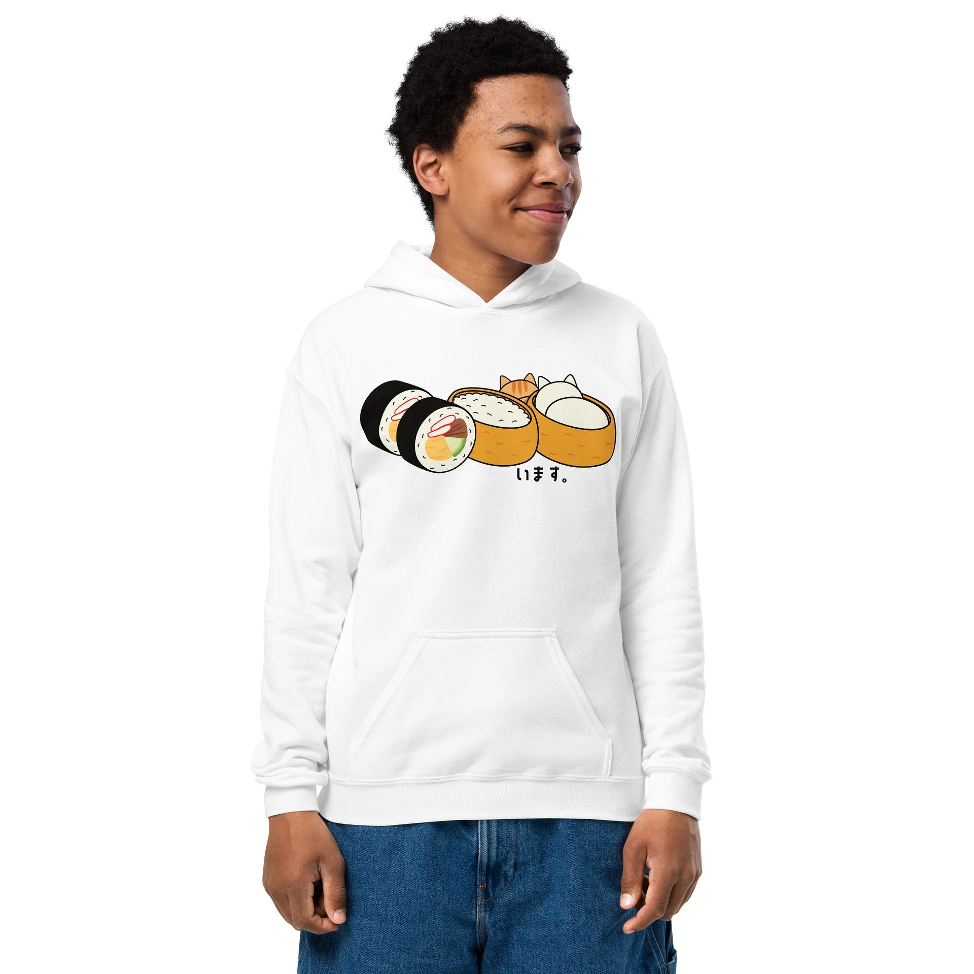 Inari Sushi and Futomaki Cat - Unisex Youth Hoodie product image (1)