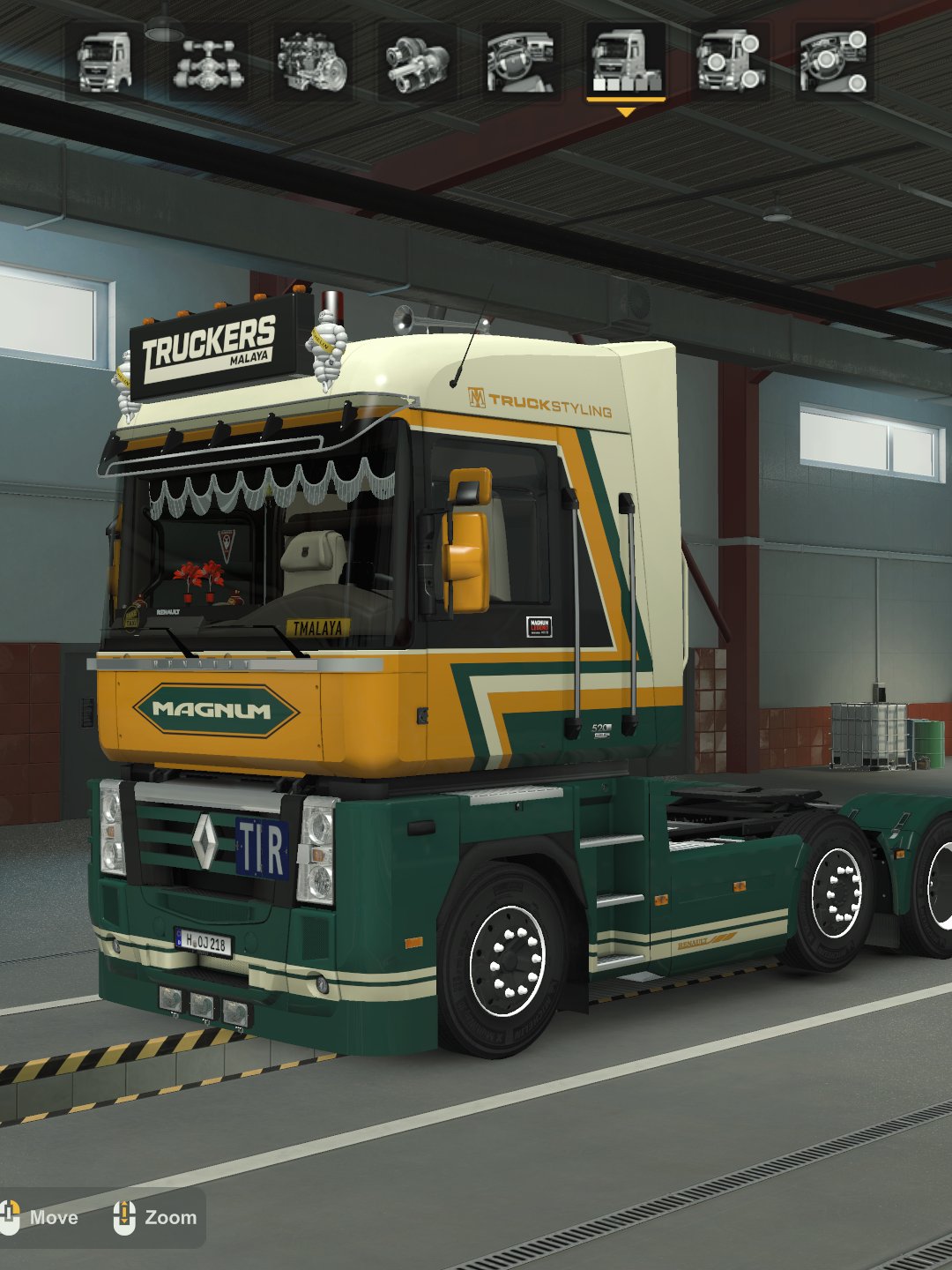ETS2 TM Renault Magnum and T Skin + Schmitz S.KO Trailer Changeable Multicolor Skin Pack product image (4)