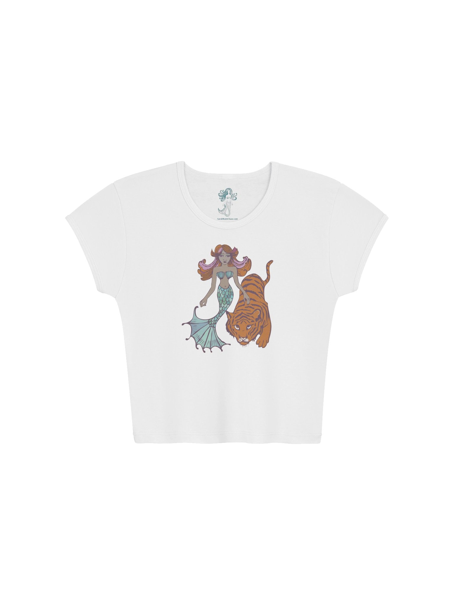 Mermaid Tiger Crop T-shirt product image (1)
