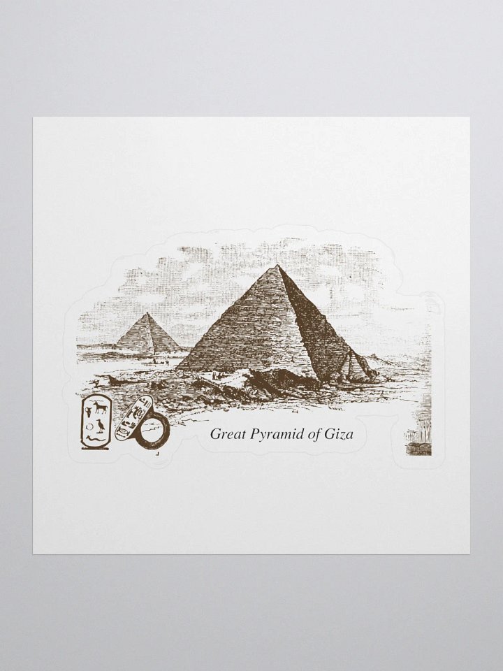 Great Pyramid of Giza - Scientific Illustration Stickers product image (1)