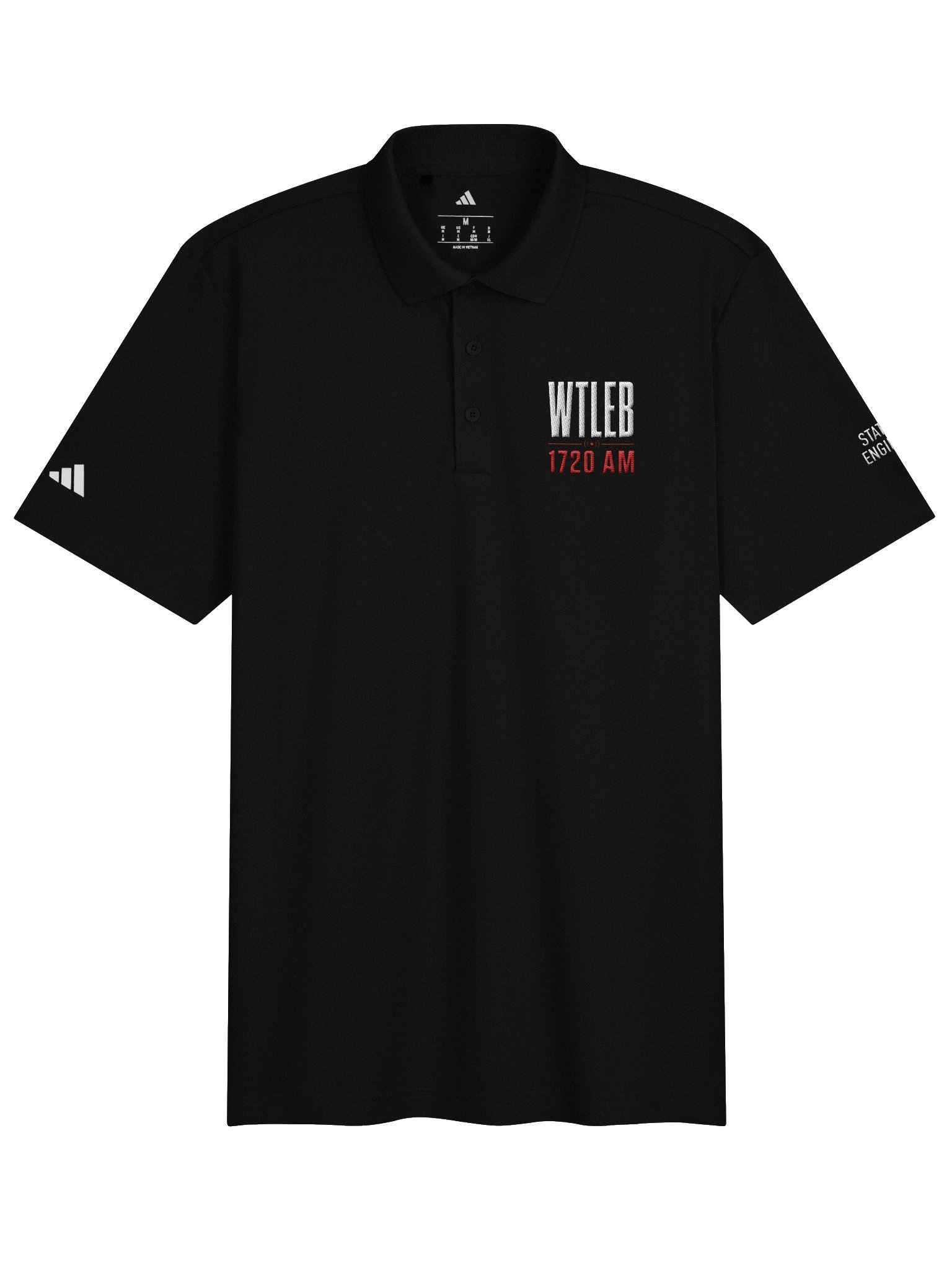 Men's WTLEB 1720 AM Official Station Polo - White Logo - STATION ENGINEER product image (2)