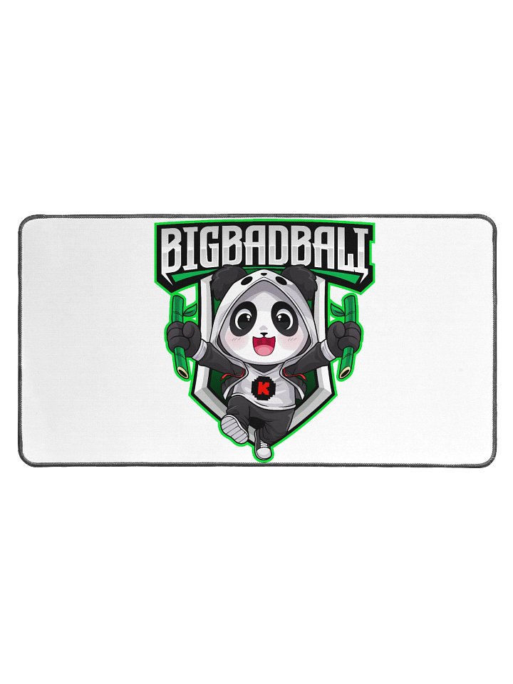 Cheerful Panda Neoprene Desk Mat product image (1)