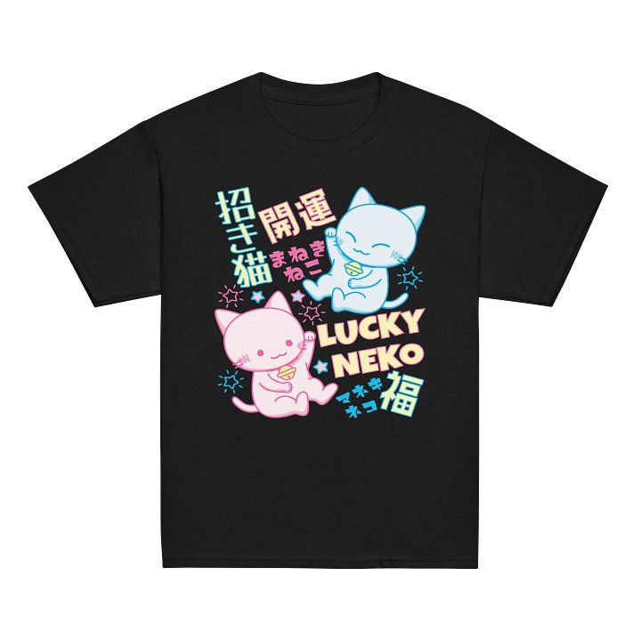 Lucky Charm Kitties- Unisex Youth Heavyweight T-shirt product image (2)