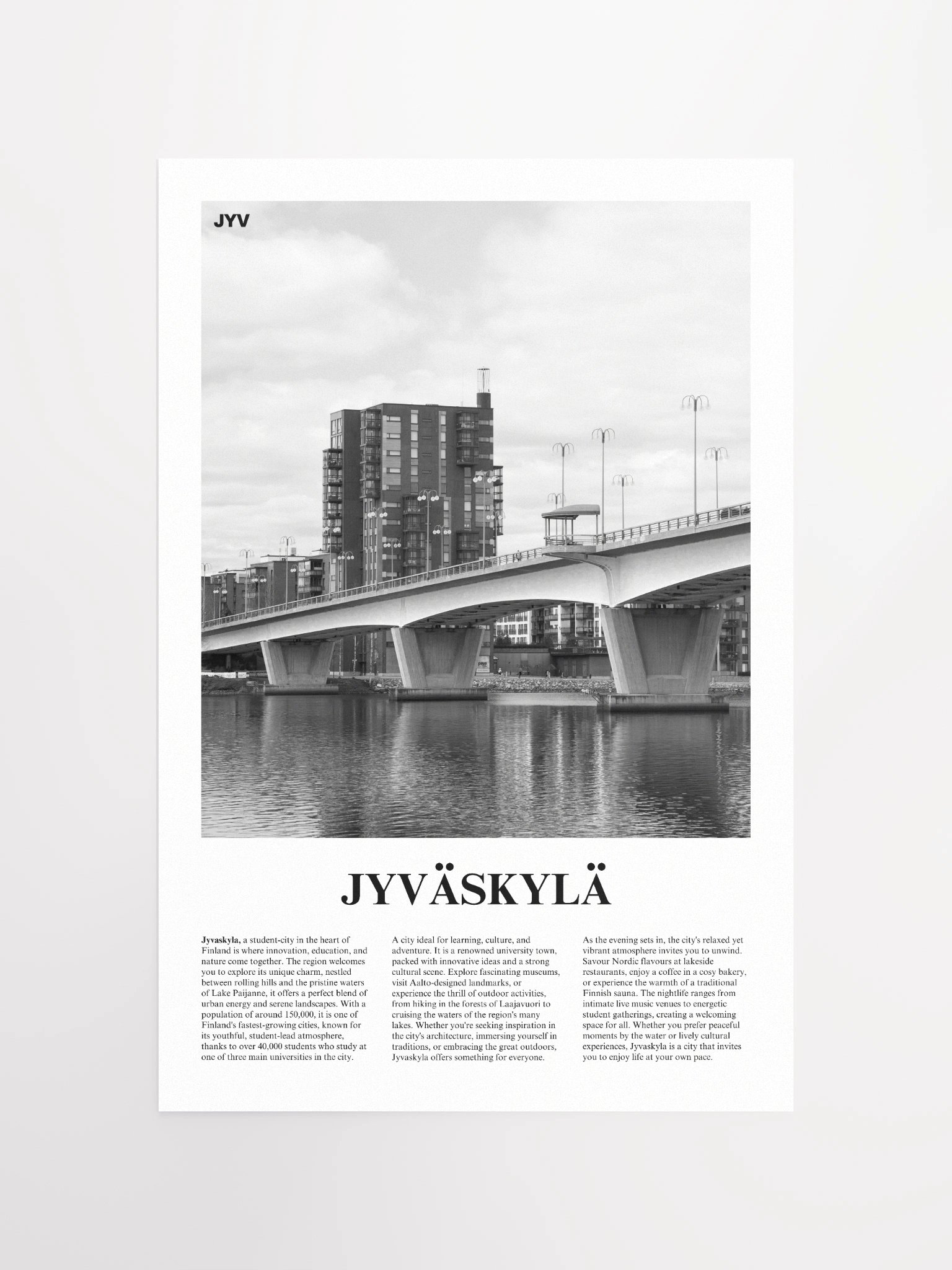 Jyvaskyla 02 Newspaper Poster product image (12)