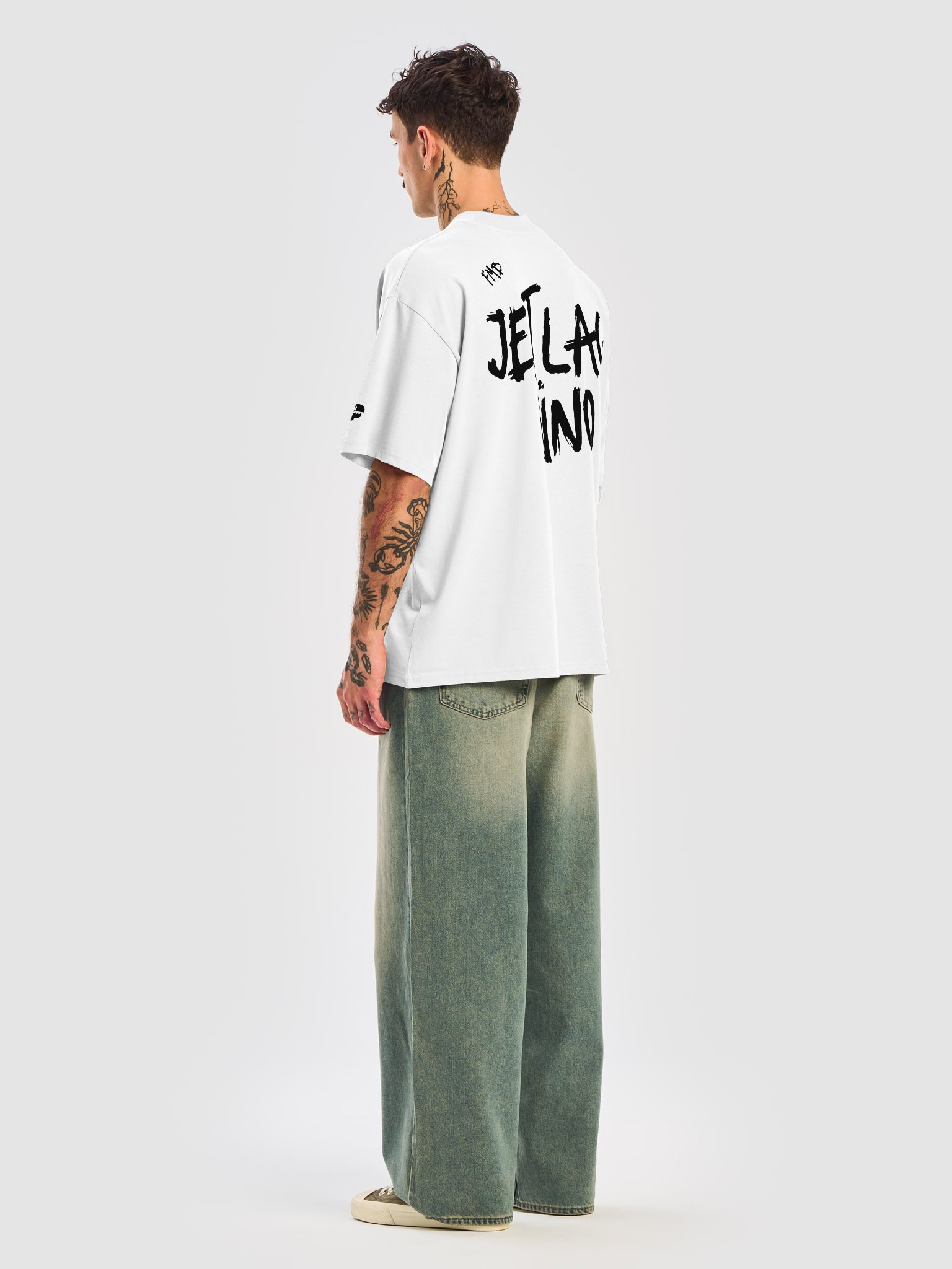 FMB ∣ JETLAG DINO Center X Oversized Tee white product image (8)