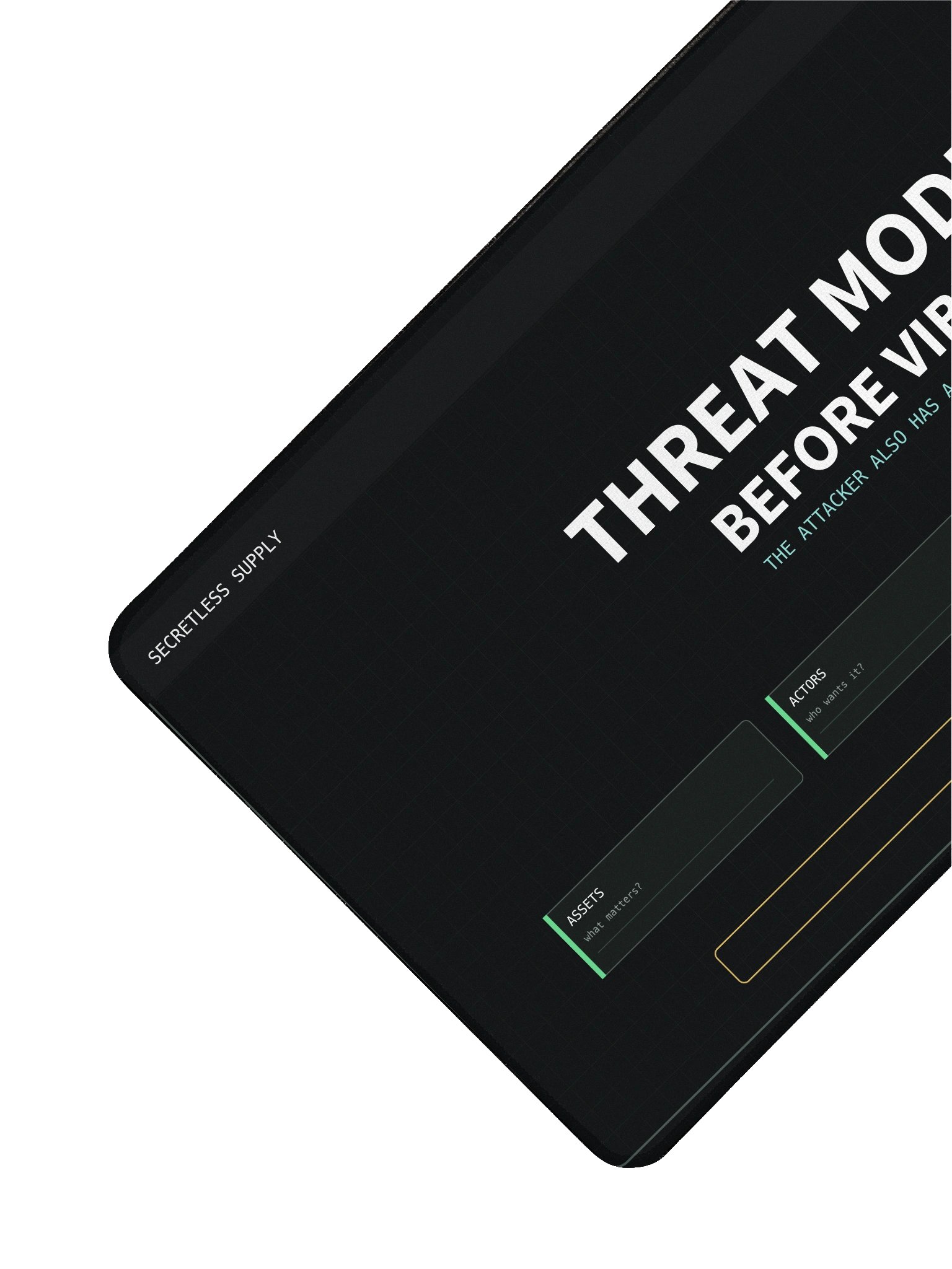 Threat Model Before Vibes Desk Mat product image (3)