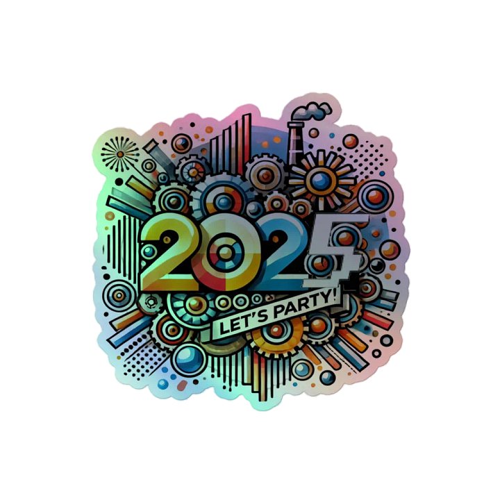 2025 Party Vibes Holographic Sticker Sheet product image (2)